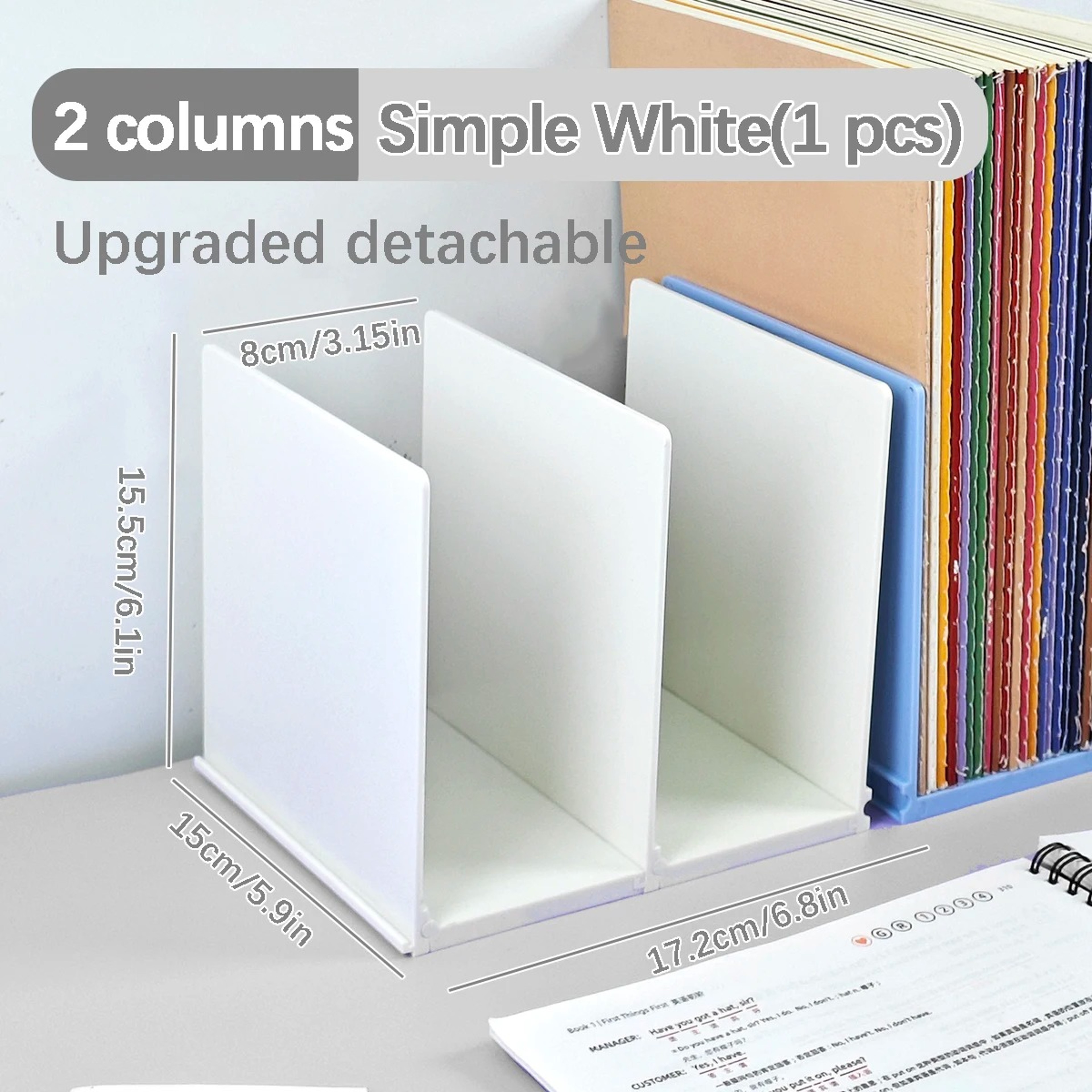 Adjustable Foldable Bookends Desktop Book Organizer And Space Saving Book Holder 10