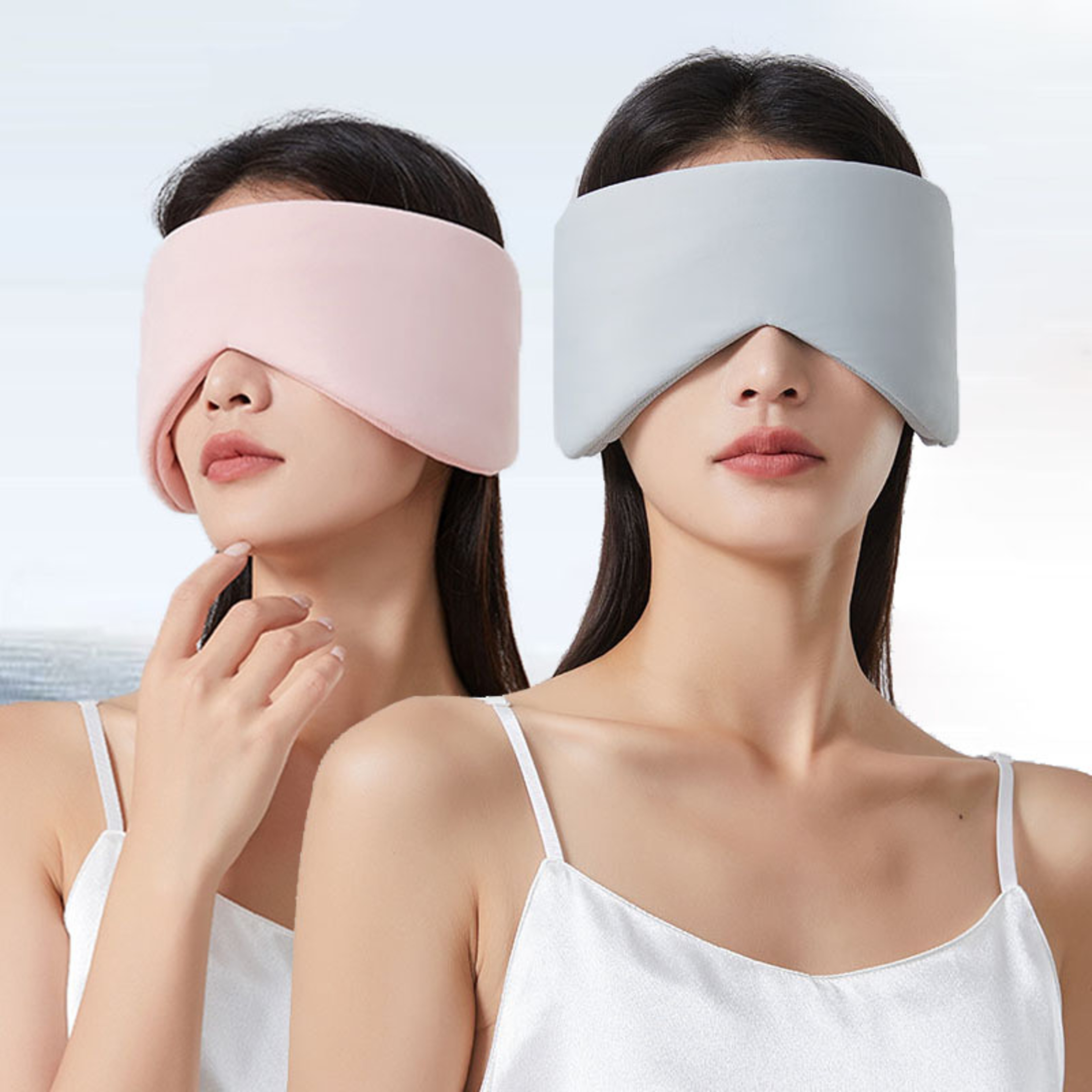 Ice Silk Blackout Sleep Mask with Noise Reducing Ear Coverage – view 1
