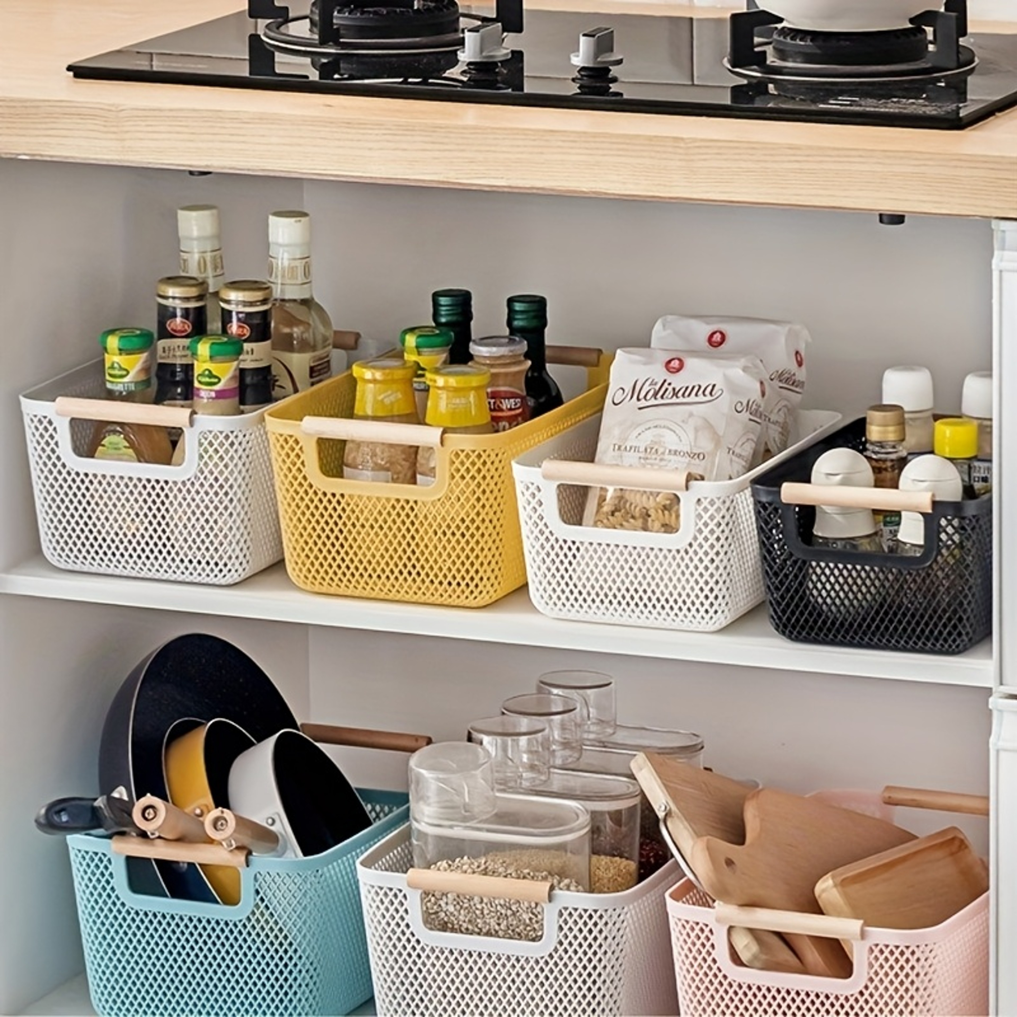 Multi Purpose Storage Basket For Kitchen Bathroom And Home Organization 3