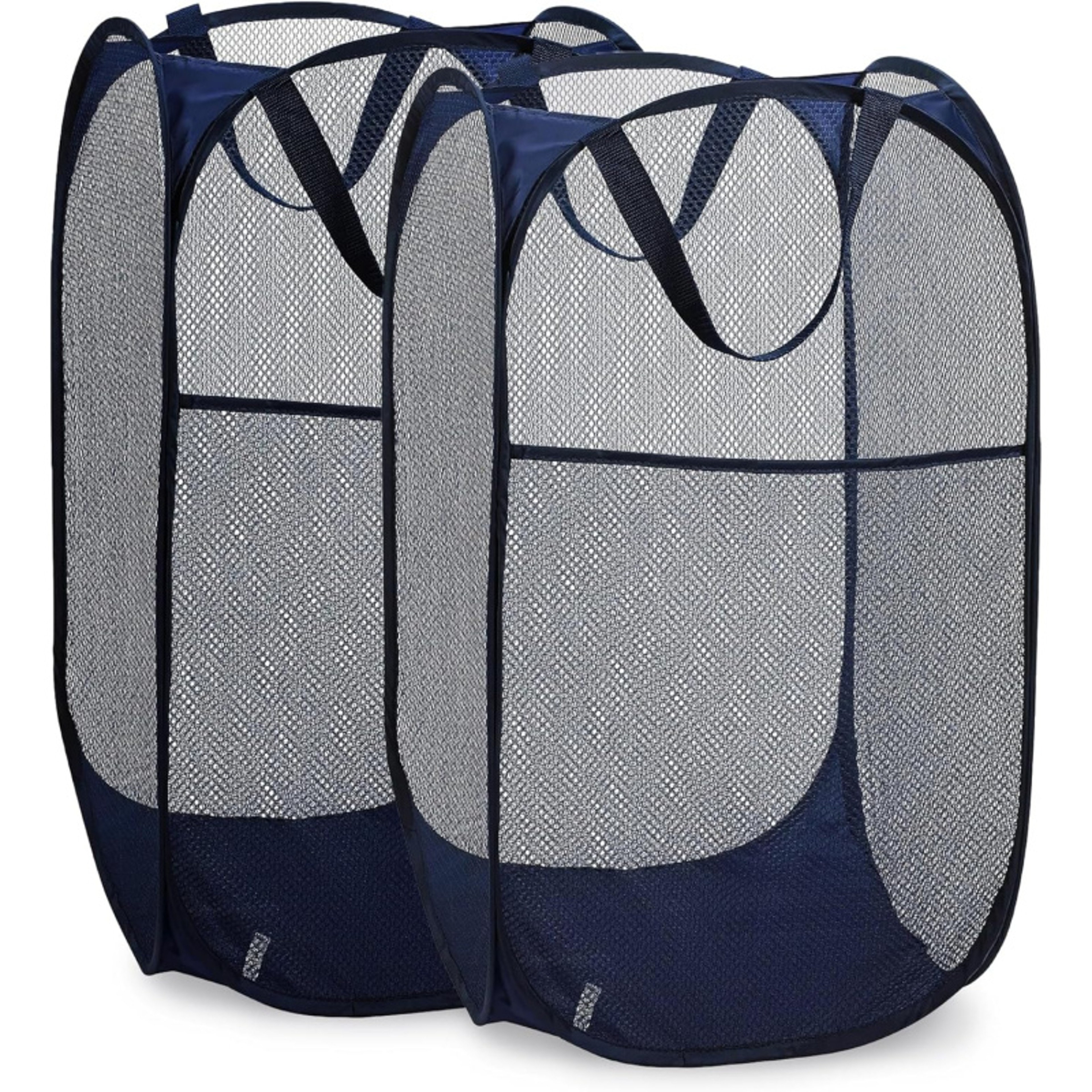 Pop Up Mesh Laundry Hamper Foldable Laundry Basket With Carry Handles 1