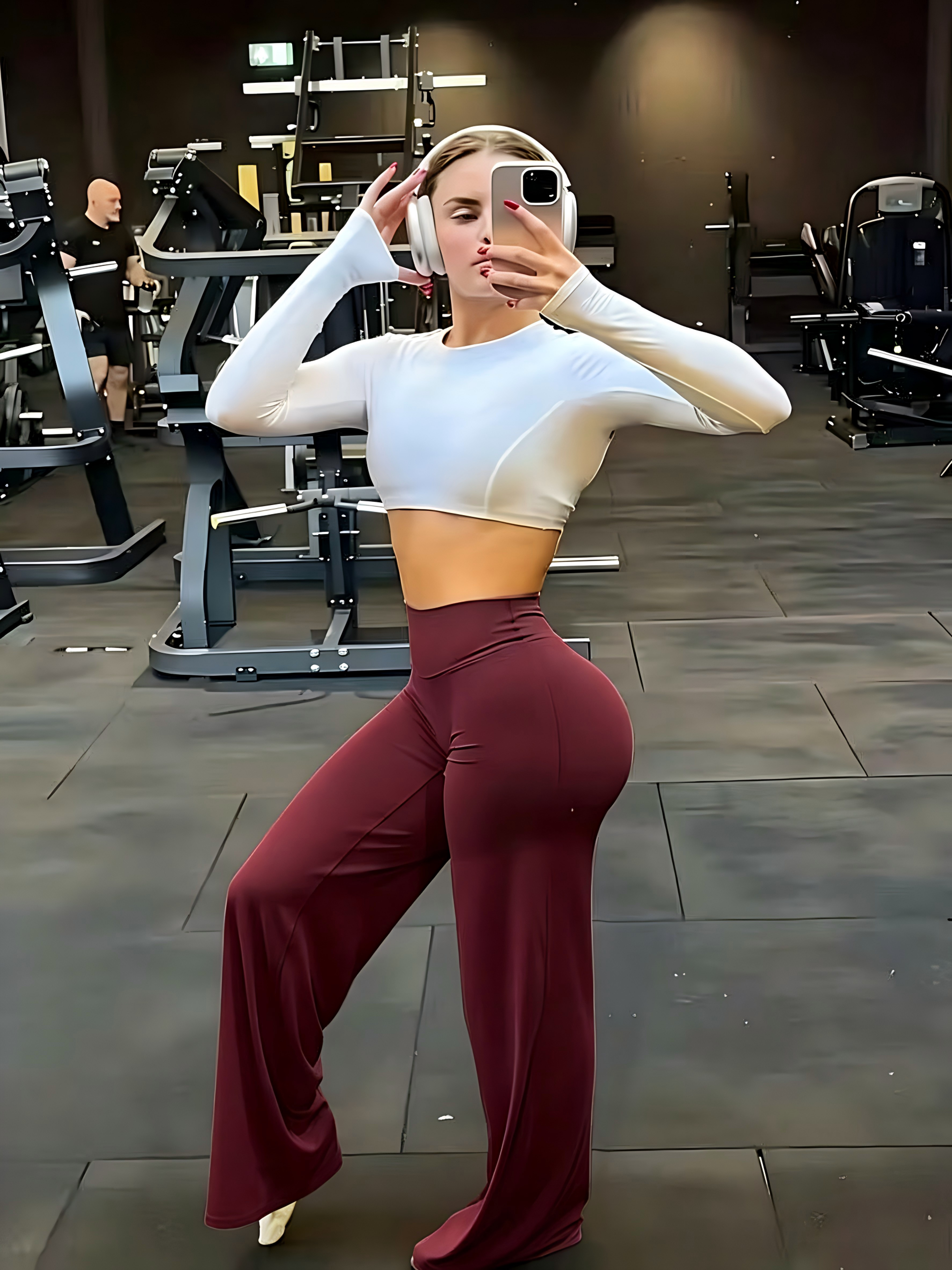 Sculpt Fit High Waist Wide Leg Yoga Pants With Tummy Control And Butt Lifting Fit 2