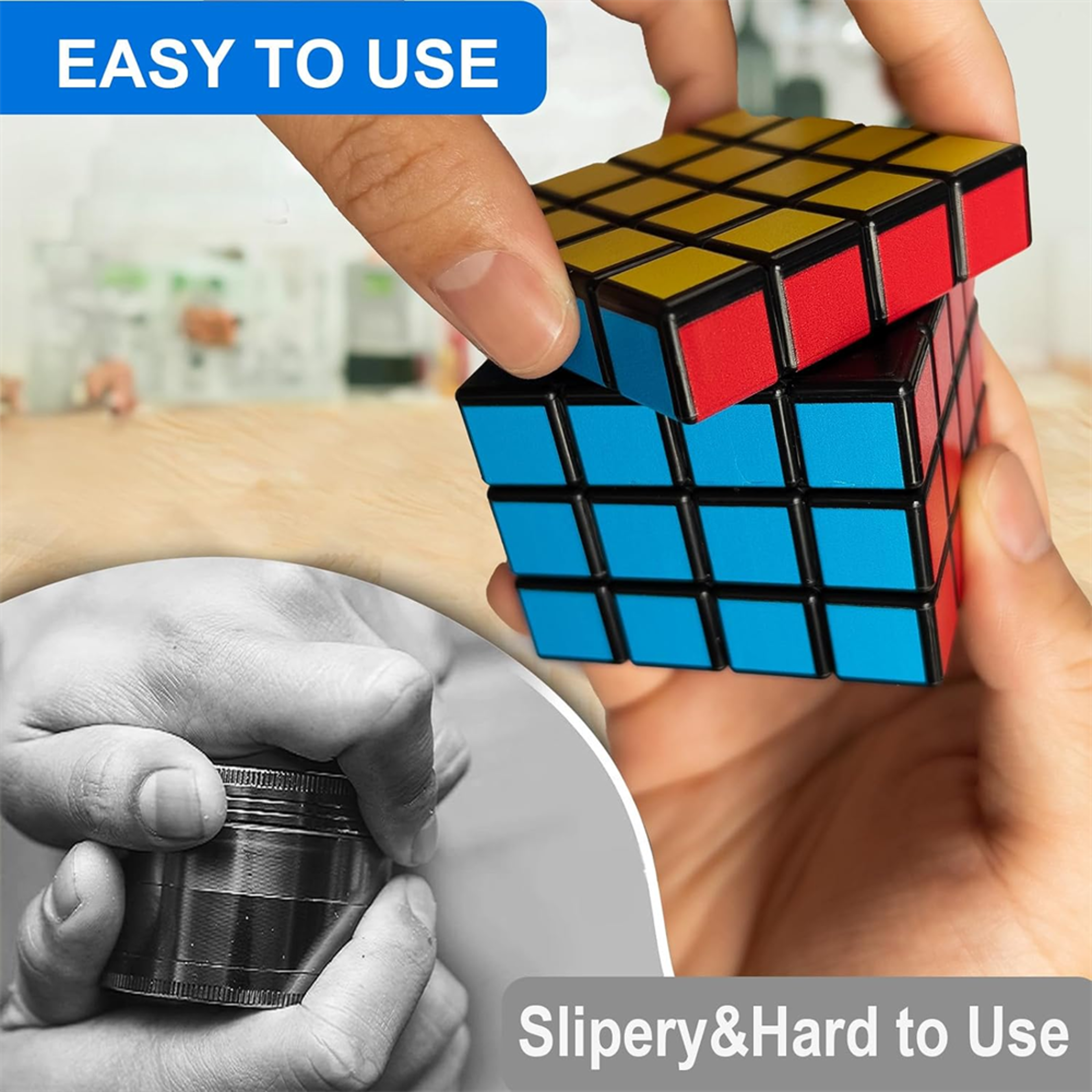 Magic Cube Layer Grinder Magnetic Herb and Spice Grinder – view 3