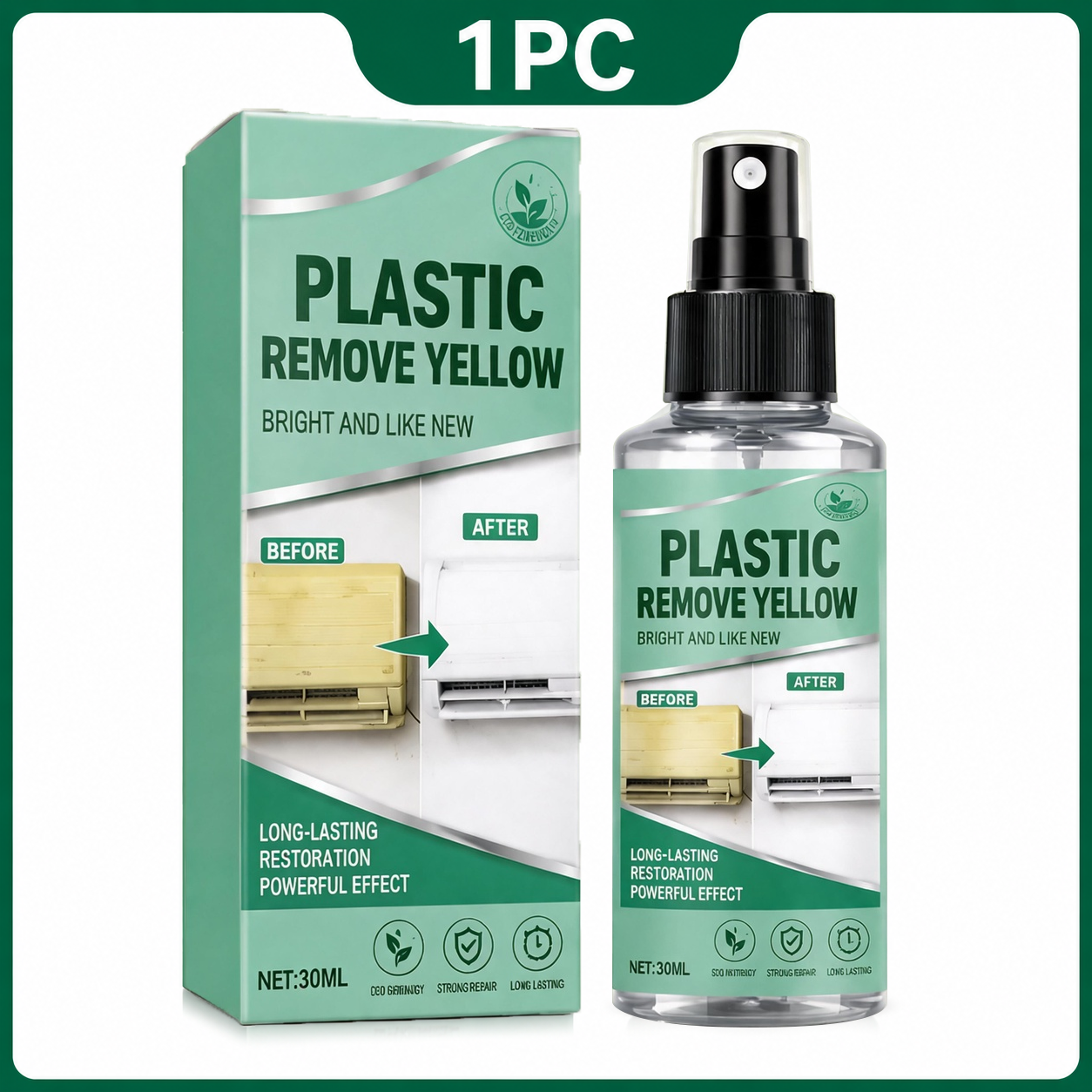 Plastic Renew Plastic Yellowing Remover Spray And Plastic Restorer Spray For Appliances And Auto Tr 1