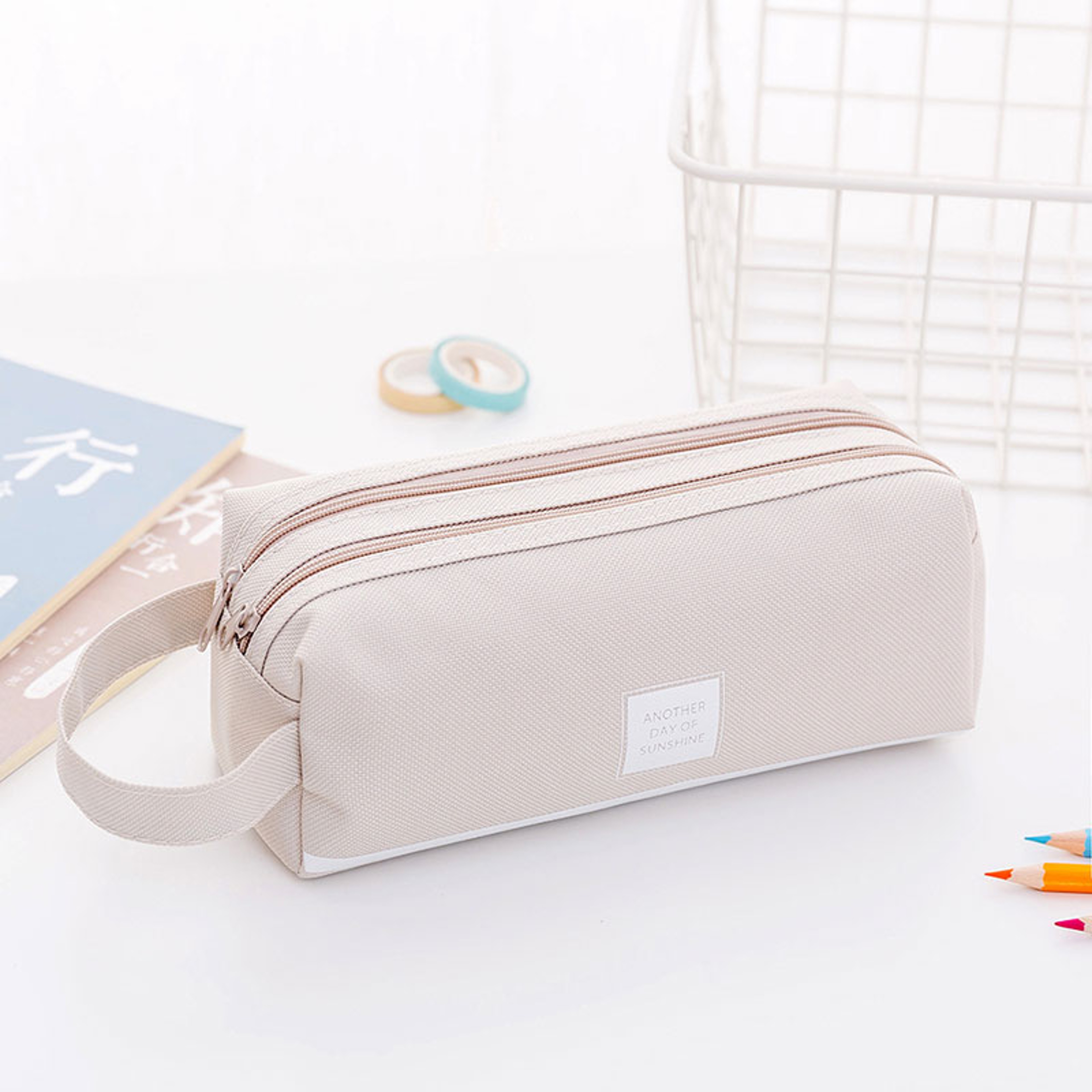 Kawaii Large Capacity Pencil Case  Stationery Organizer For School And Office 2