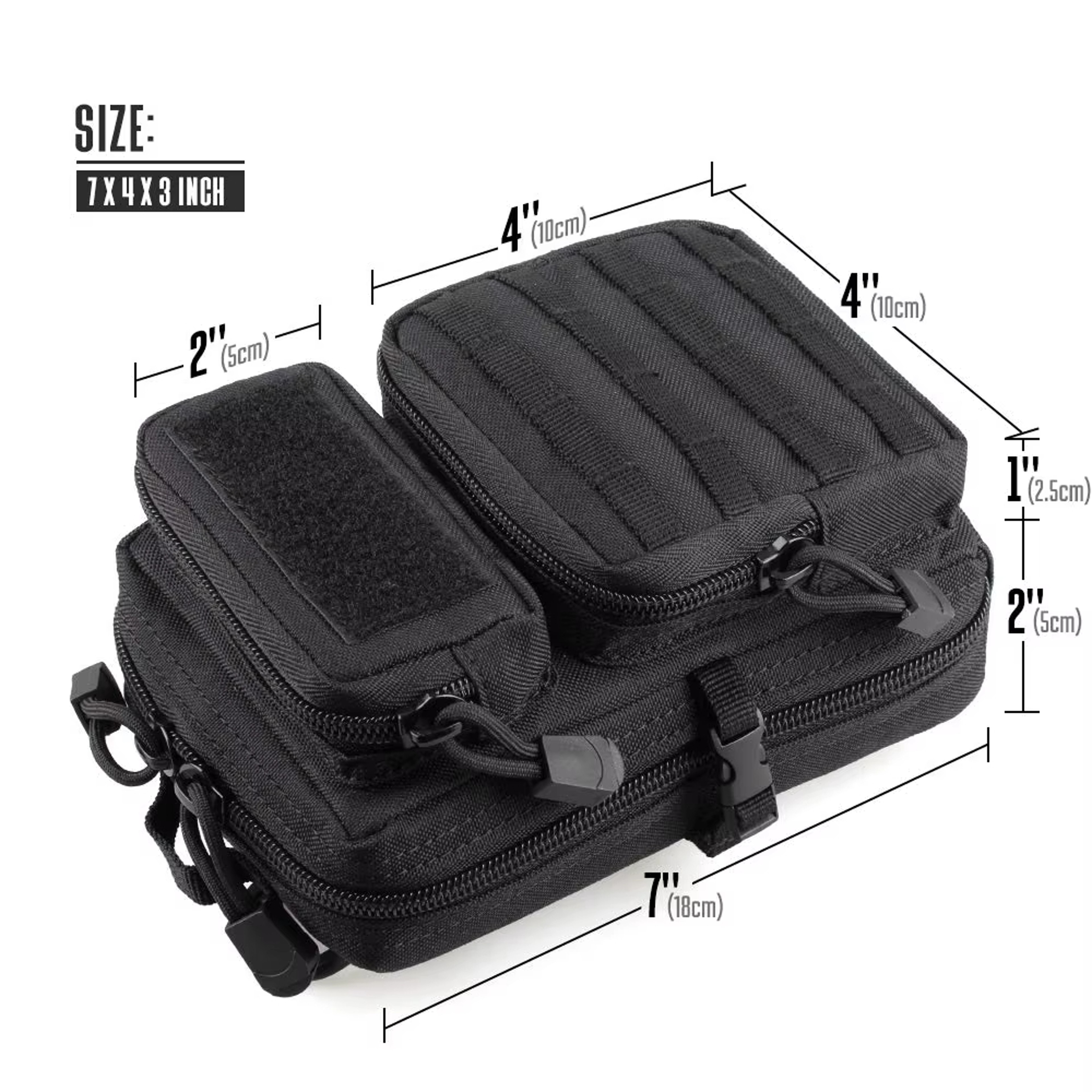 Compact Mini MOLLE Utility Pouch EDC Tool And Gear Organizer 3