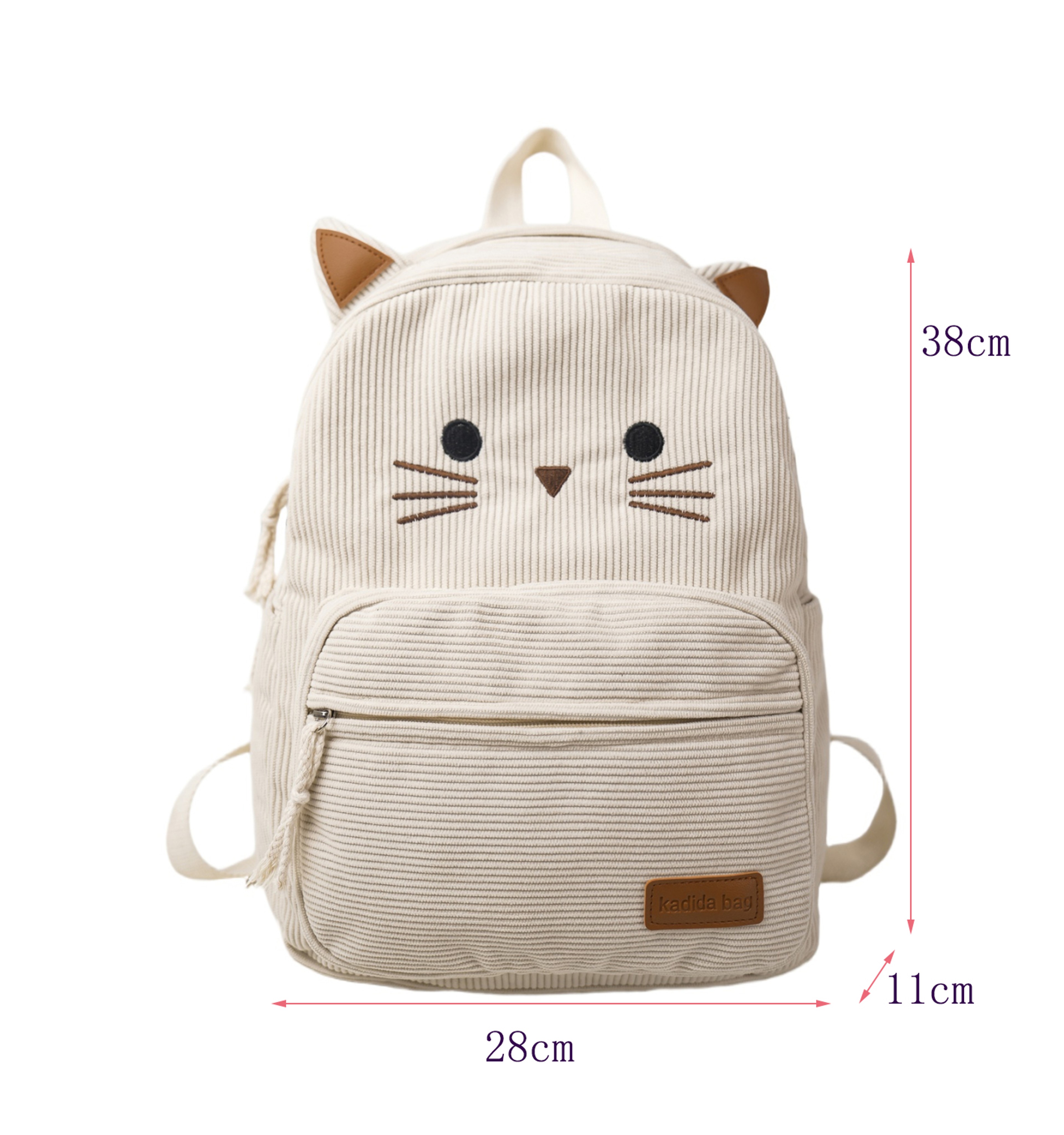 Large Capacity Cartoon Cat Back pack for Women Soft Casual Shoulder Bag – view 5