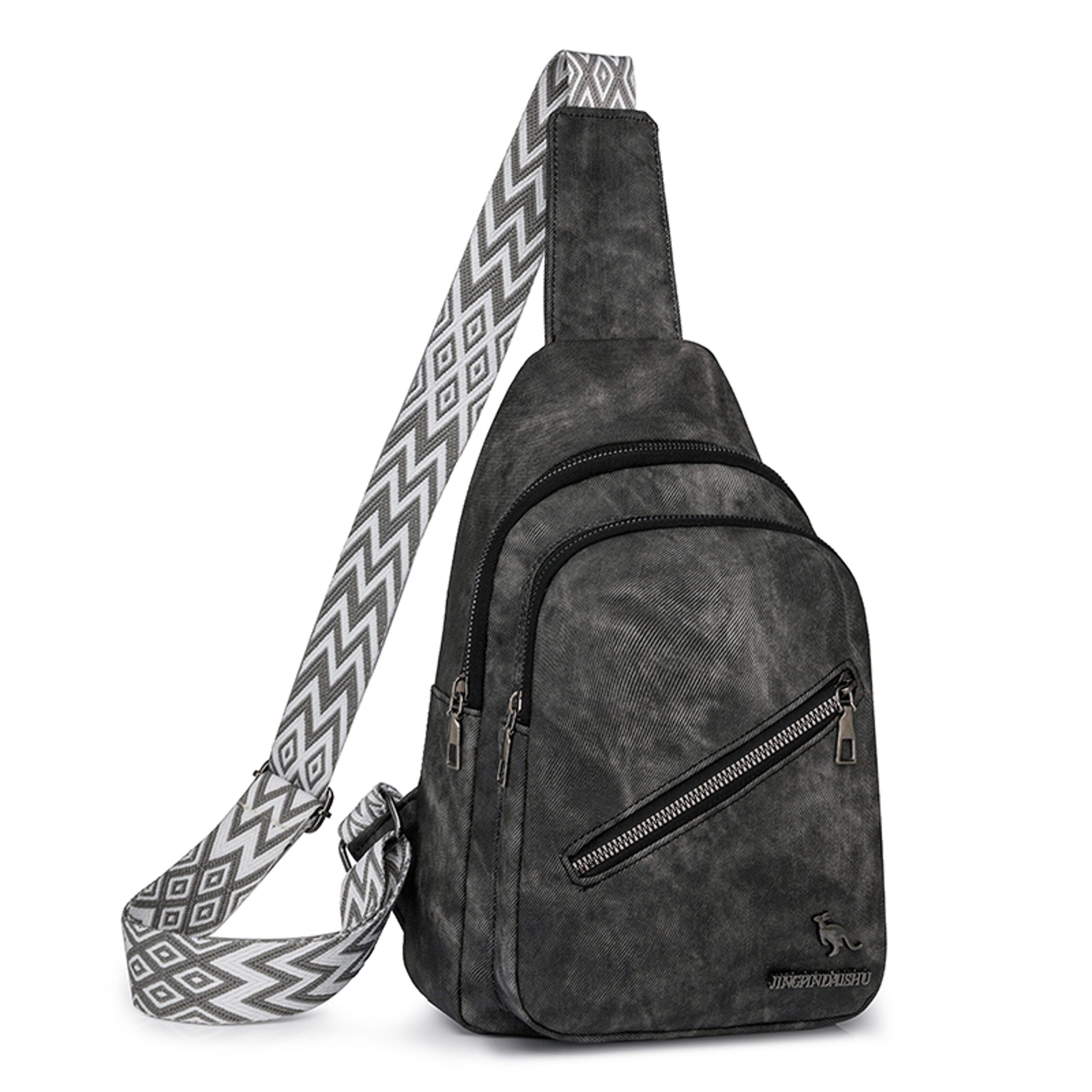 Womens Water Proof Crossbody Chest Bag Large Capacity Multi Functional Sling Bag 2