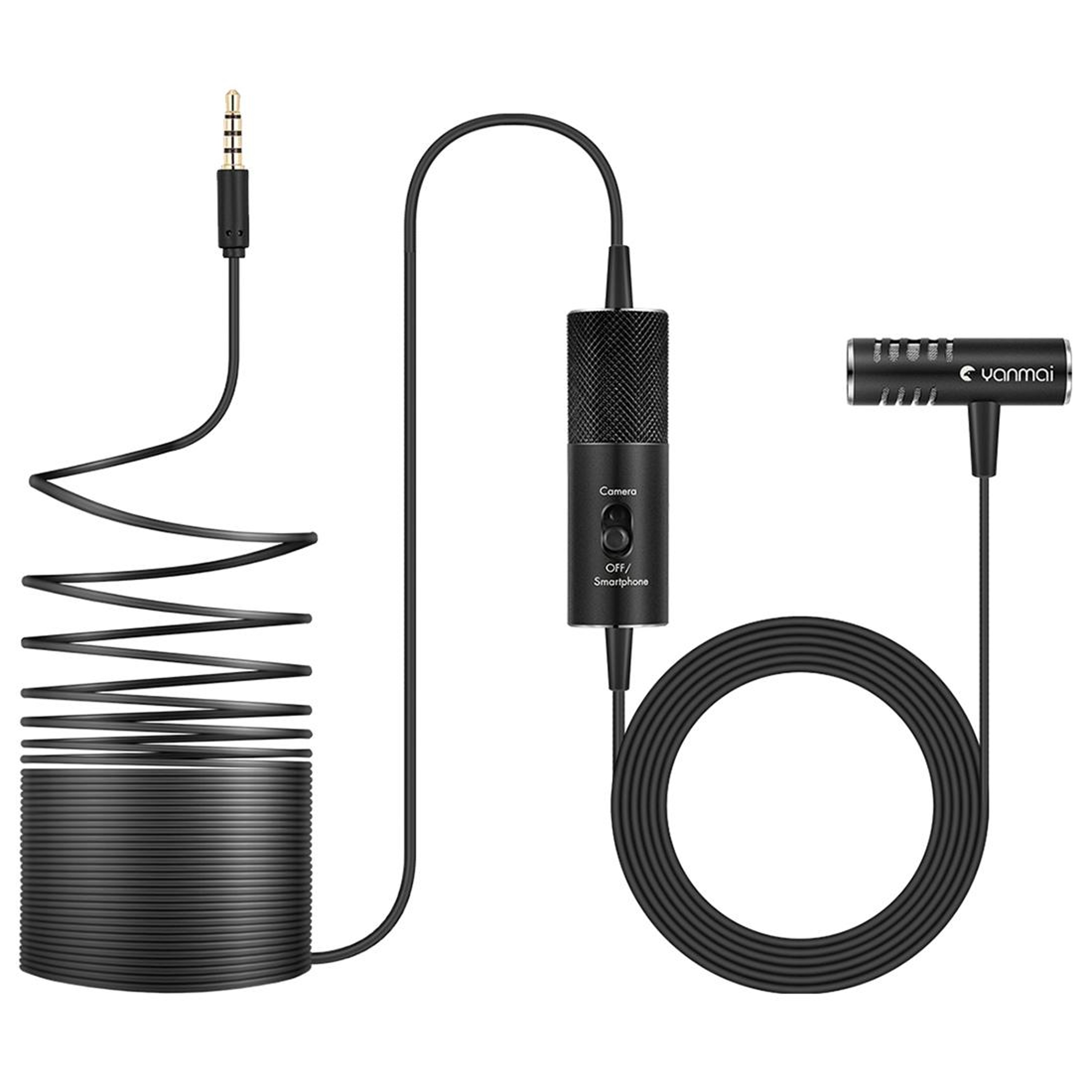 Omnidirectional Lavalier Microphone with 3.5mm Plug for Interviews and Recording – view 1