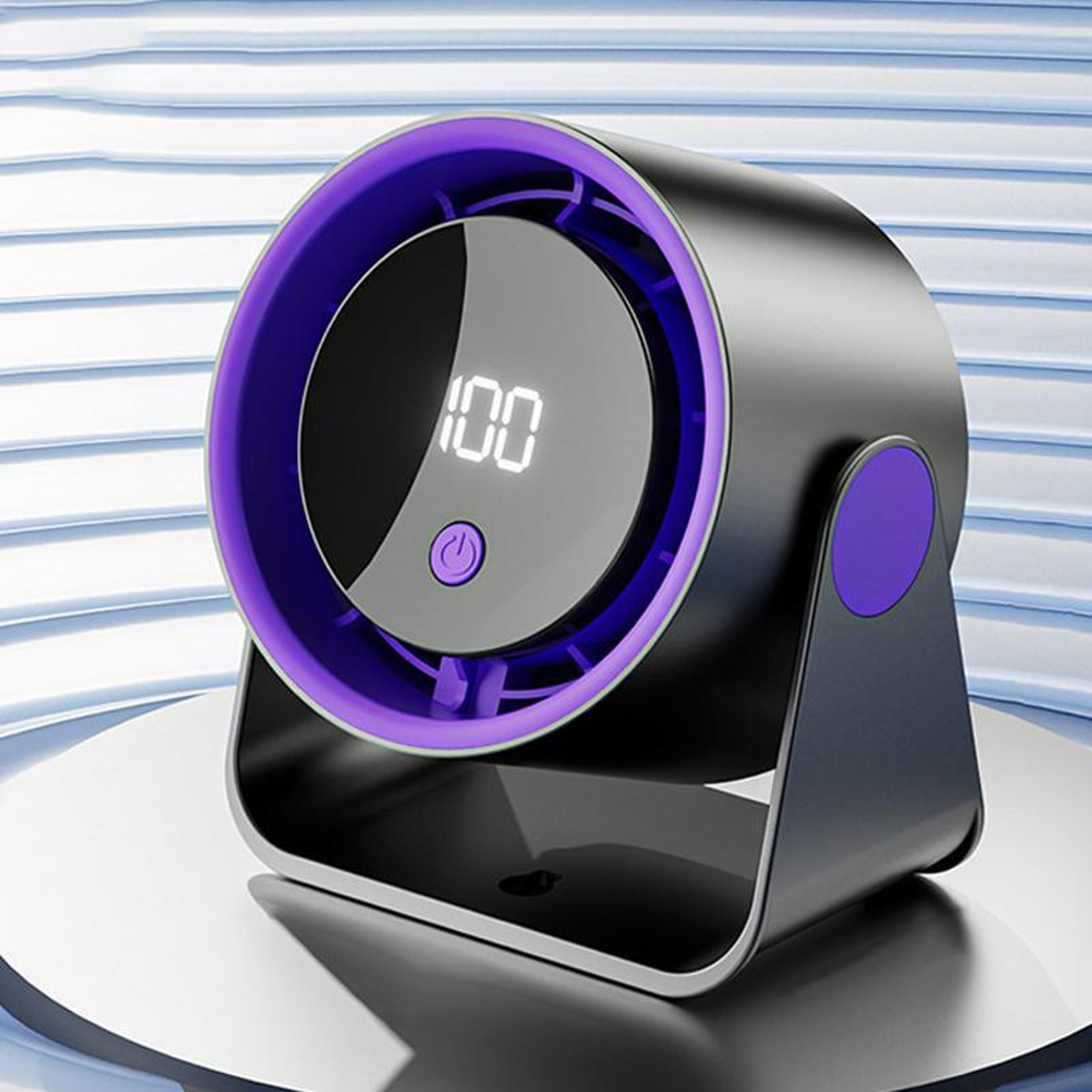 Rechargeable Desktop Air Circulation Fan with 100 Speeds and Digital Display – view 9