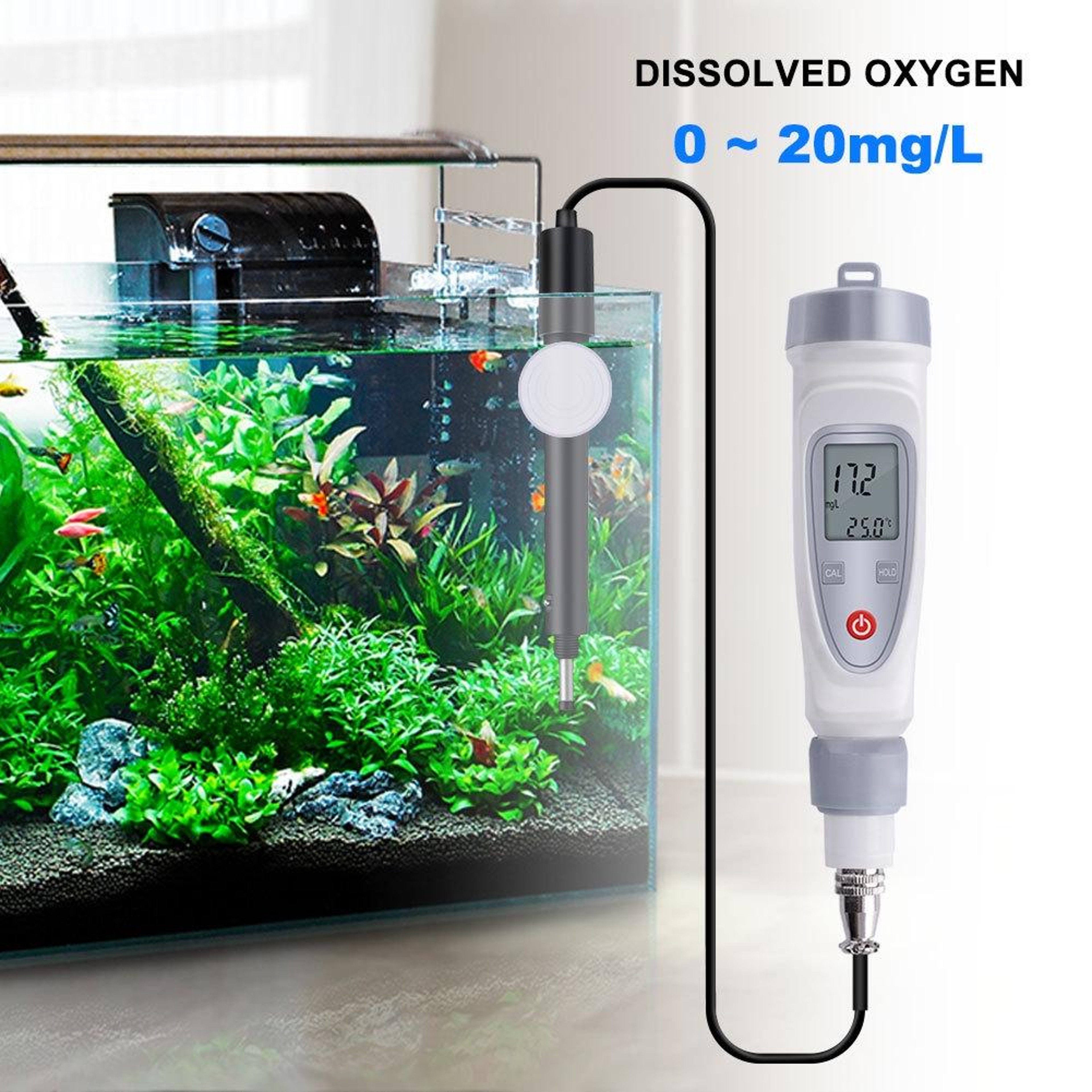 Portable Dissolved Oxygen Meter JPB 70A Digital Water Quality Analyzer with LCD Display – view 8