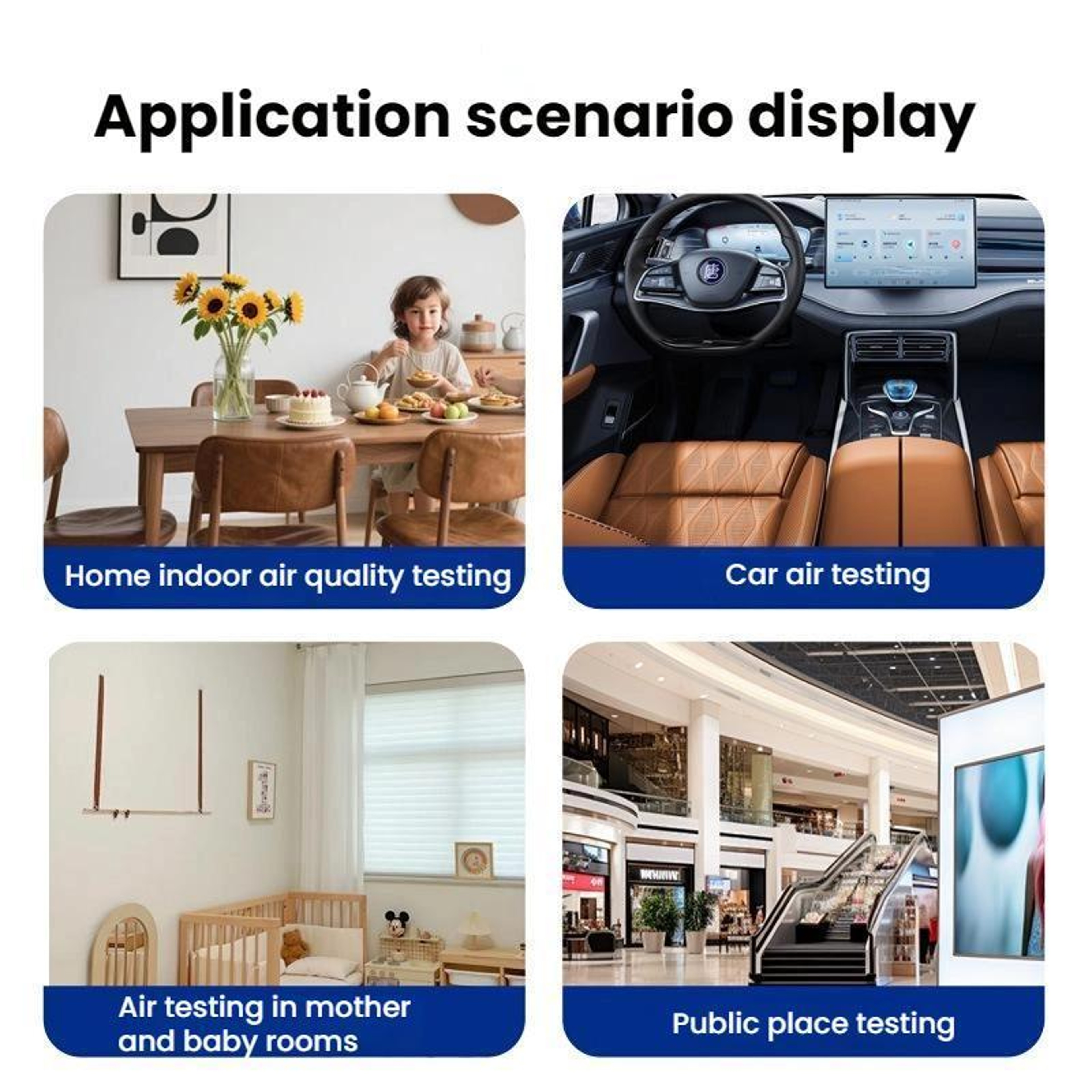 Multifunctional CO2 Air Quality Monitor with LCD Display and Wall Mount Design – view 6