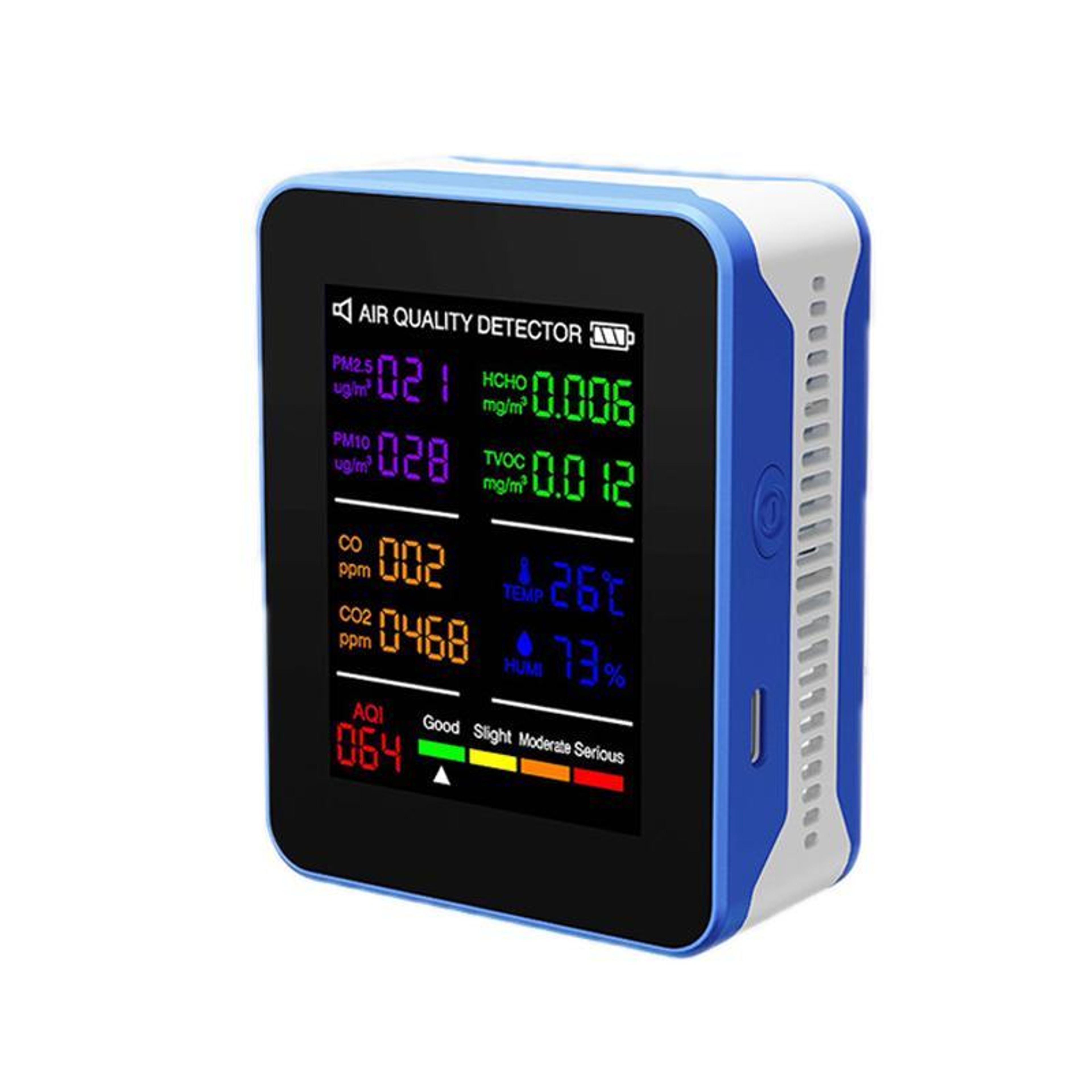 Multifunctional CO2 Air Quality Monitor with LCD Display and Wall Mount Design – view 8