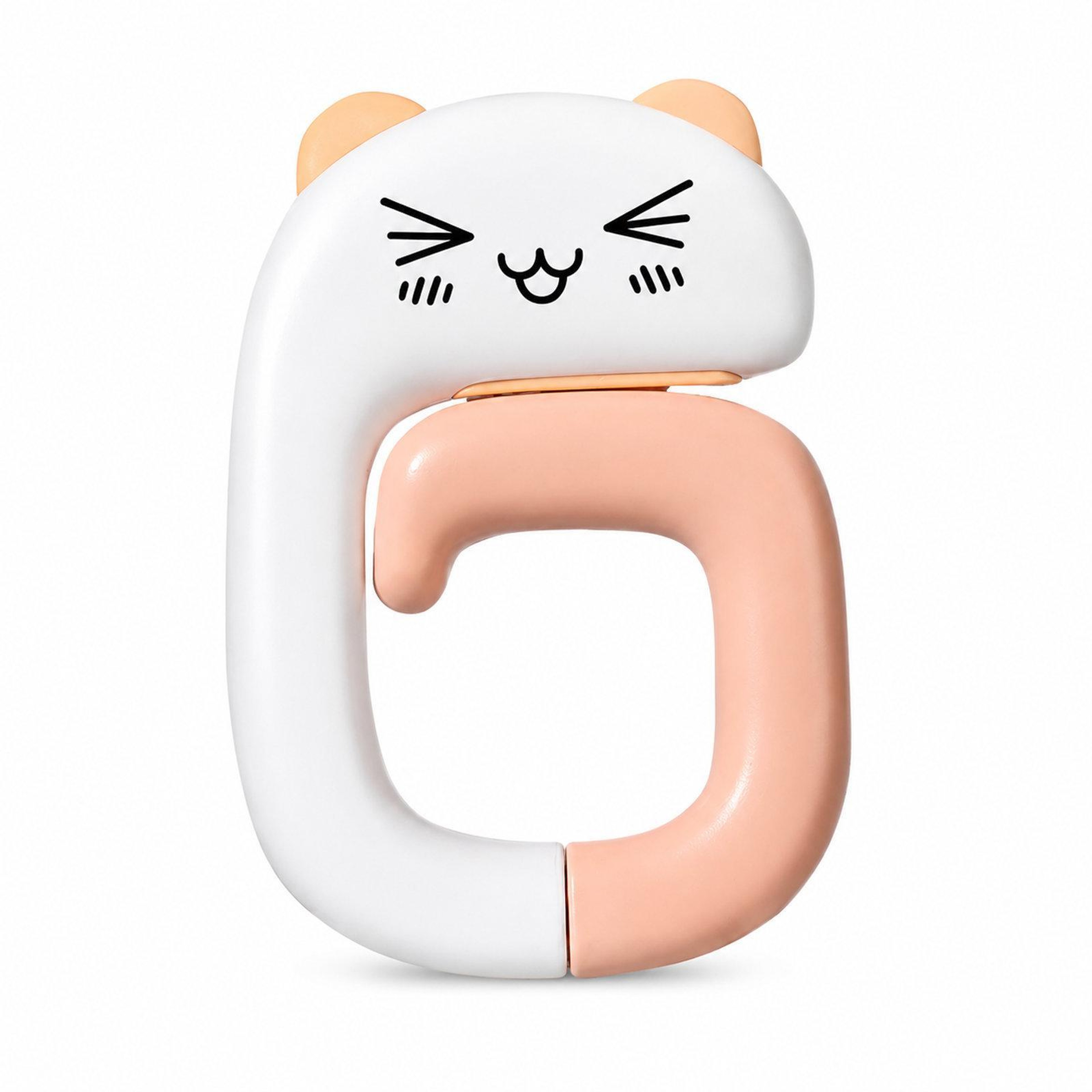 Foldable Purse Hook for Table with Non-Slip Pad and Pink Cat Design – view 2
