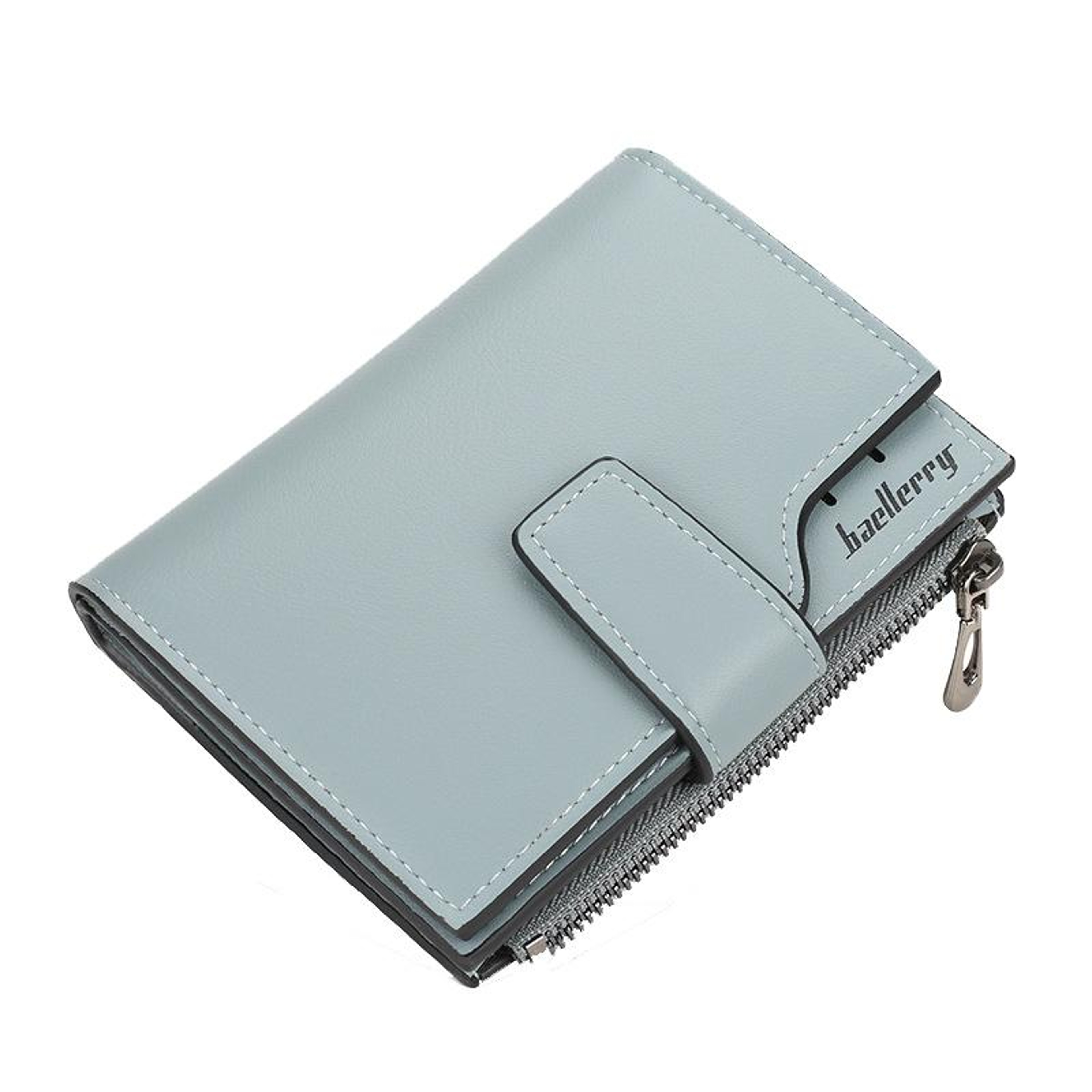 Womens Compact Wallet with Multiple Card Slots and Zipper Buckle – view 14