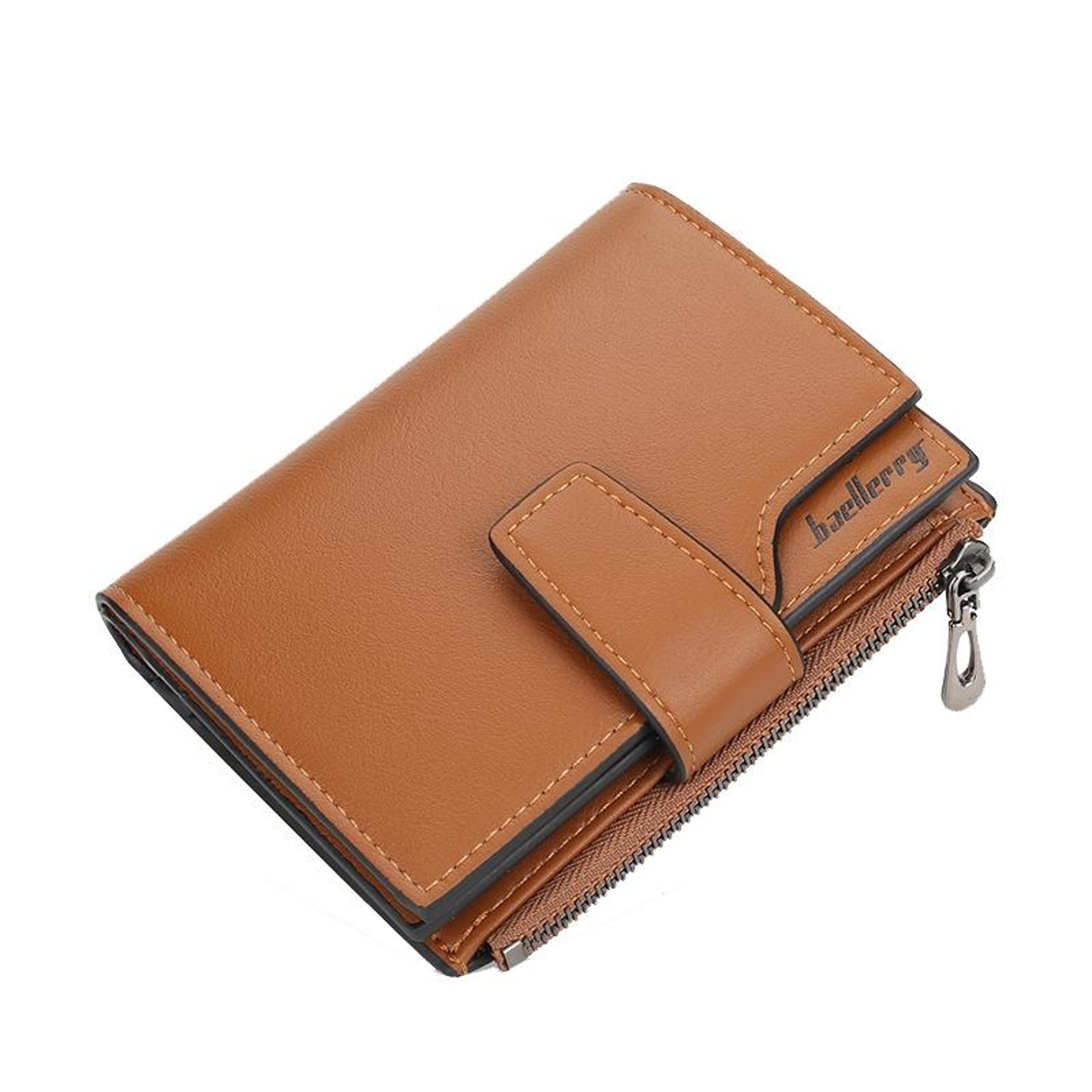 Womens Compact Wallet with Multiple Card Slots and Zipper Buckle – view 17