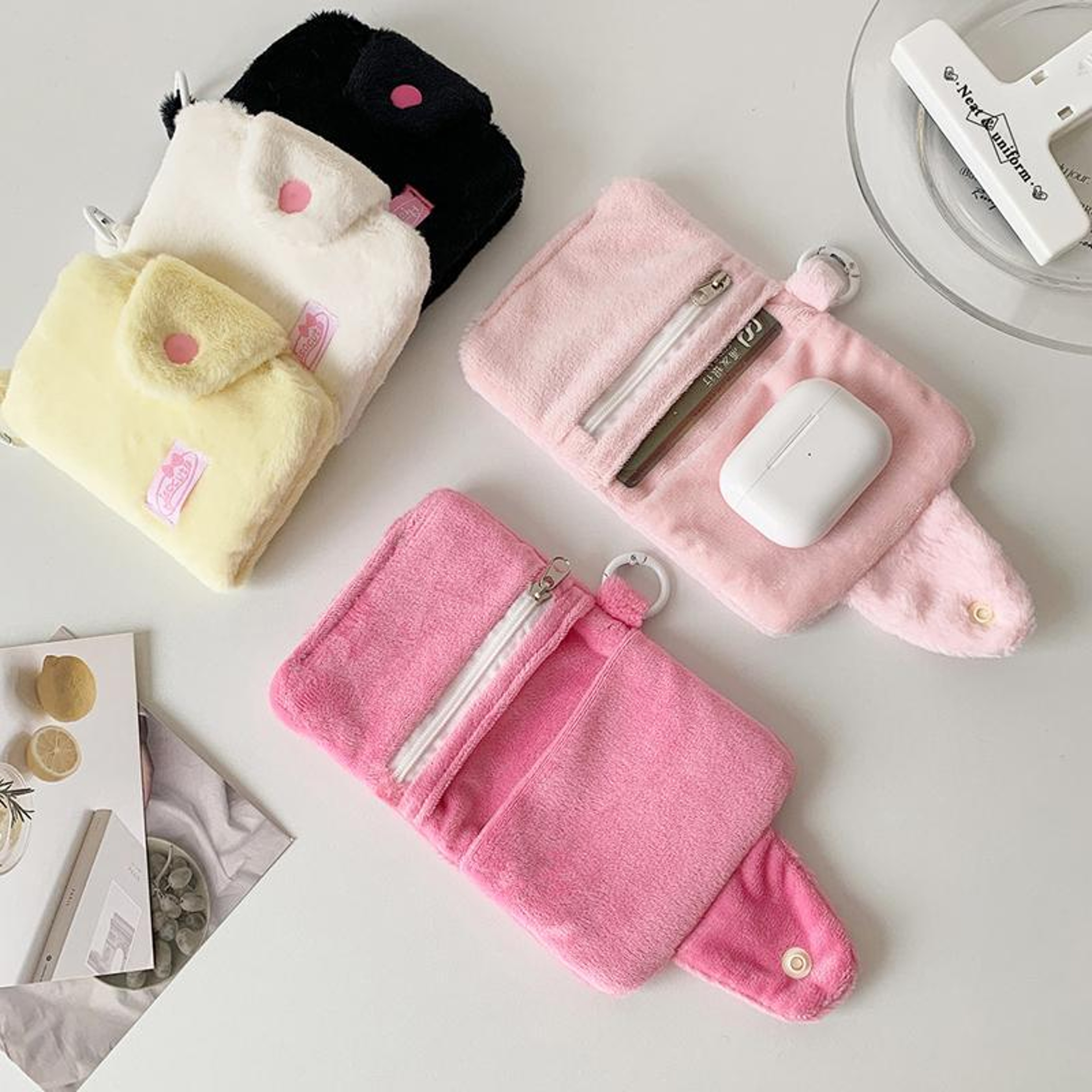 Plush Coin Purse Keychain with Hanging Ring – view 6