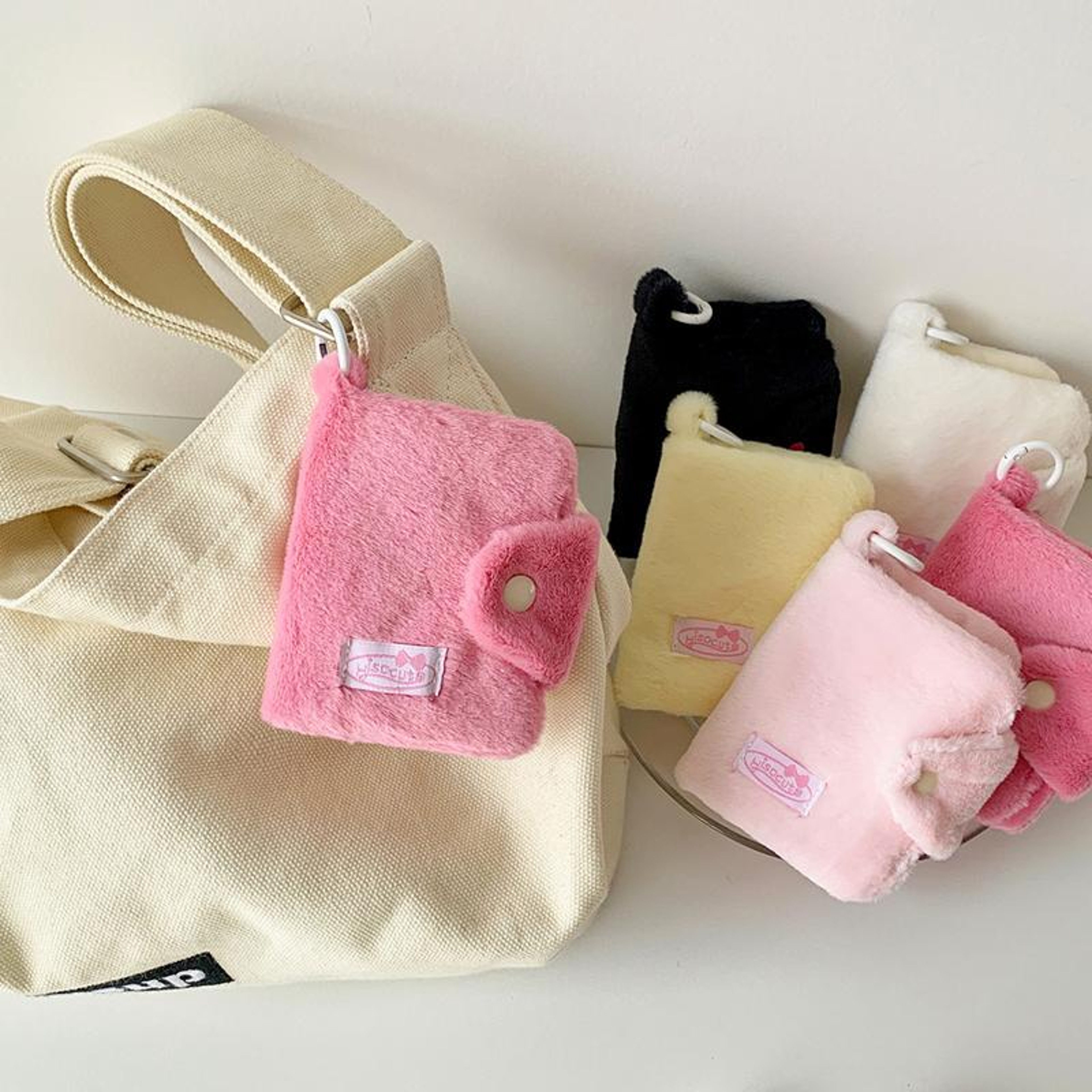 Plush Coin Purse Keychain with Hanging Ring – view 7