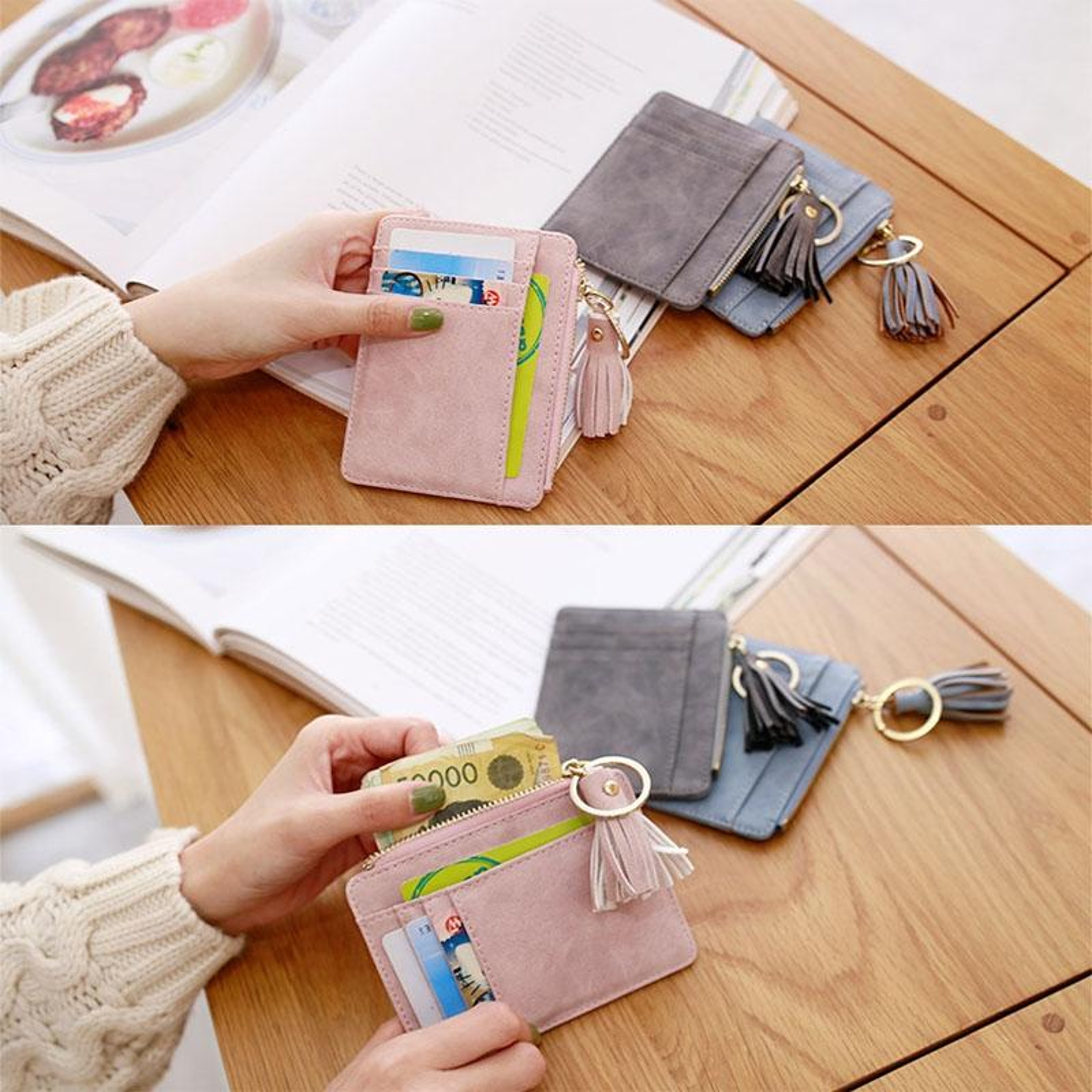 Mini Card Holder Wallet with Multiple Card Slots and Light weight Design – view 5