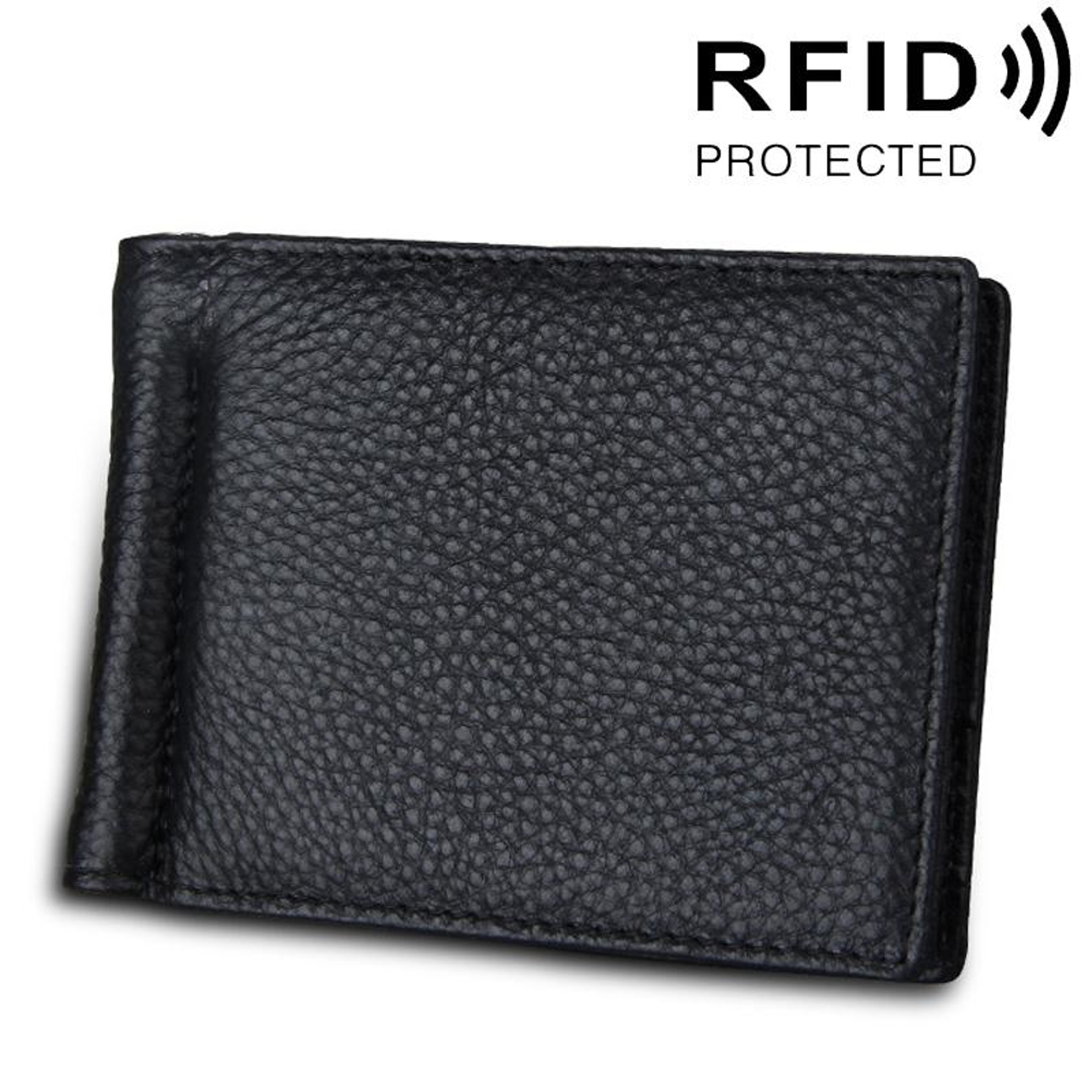 Blocking Card Holder Wallet with 6 Card Slots in Cowhide Leather – view 9