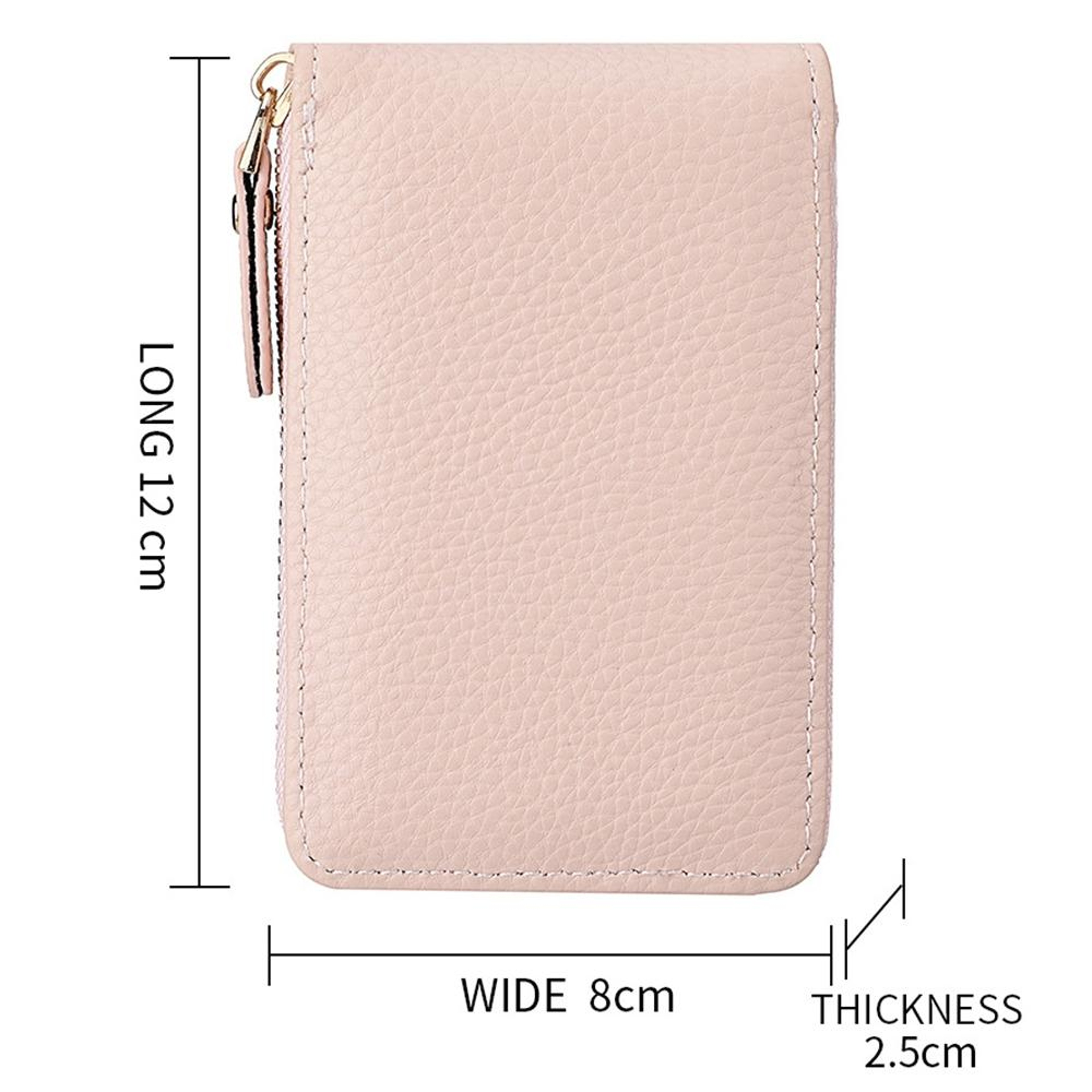 PU Leather Card Holder Wallet with Multiple Slots Zipper Coin Purse and ID Case – view 3