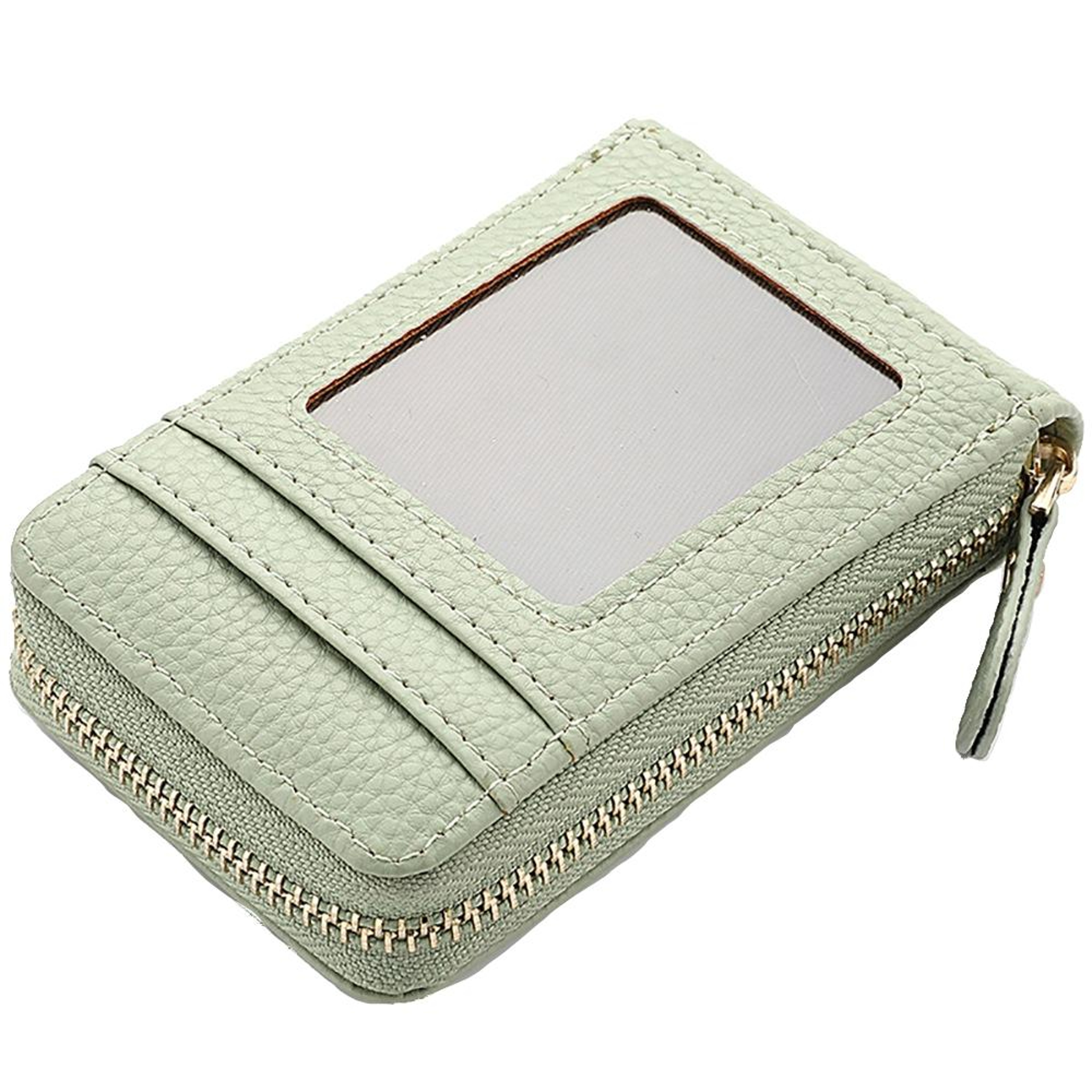 PU Leather Card Holder Wallet with Multiple Slots Zipper Coin Purse and ID Case – view 9