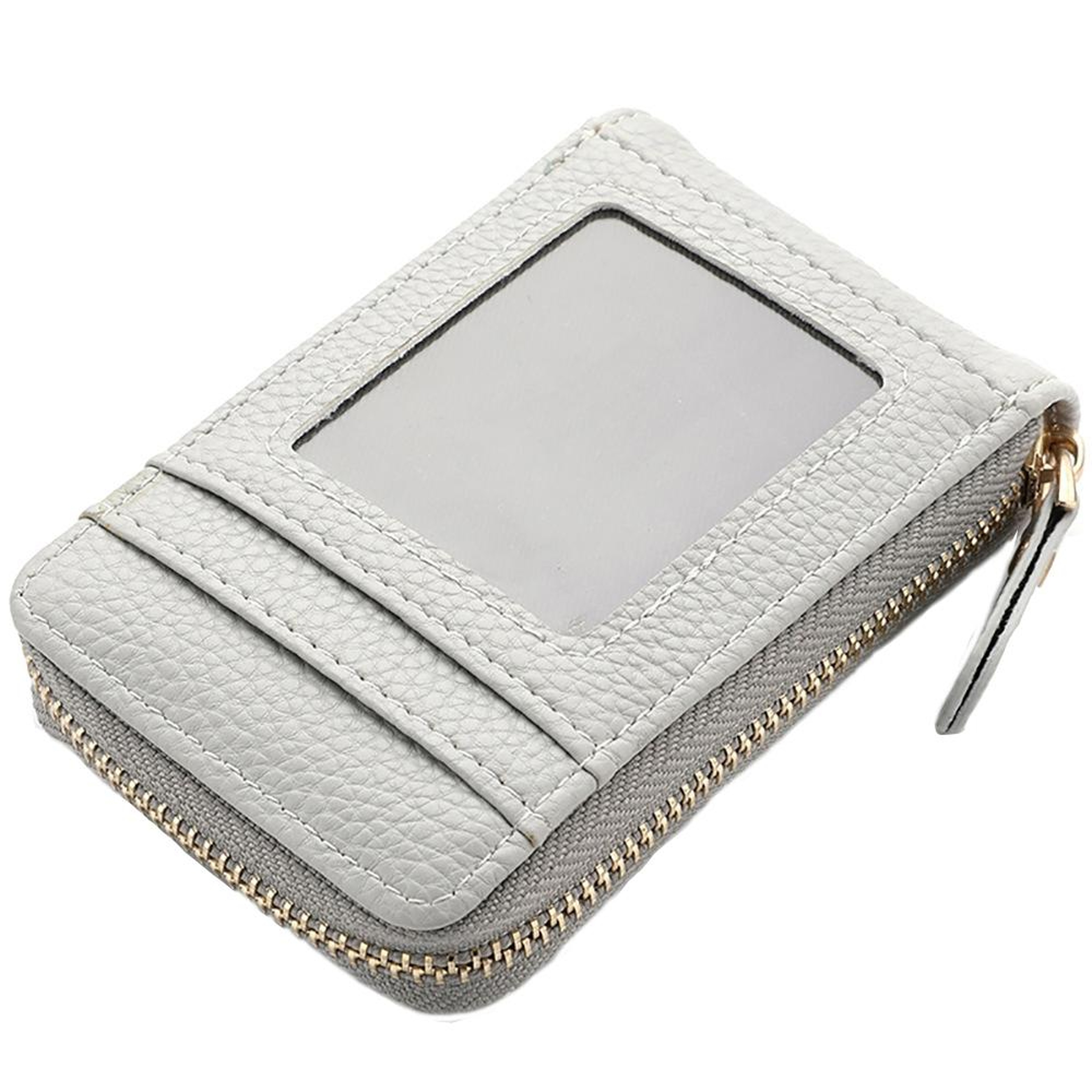 PU Leather Card Holder Wallet with Multiple Slots Zipper Coin Purse and ID Case – view 14