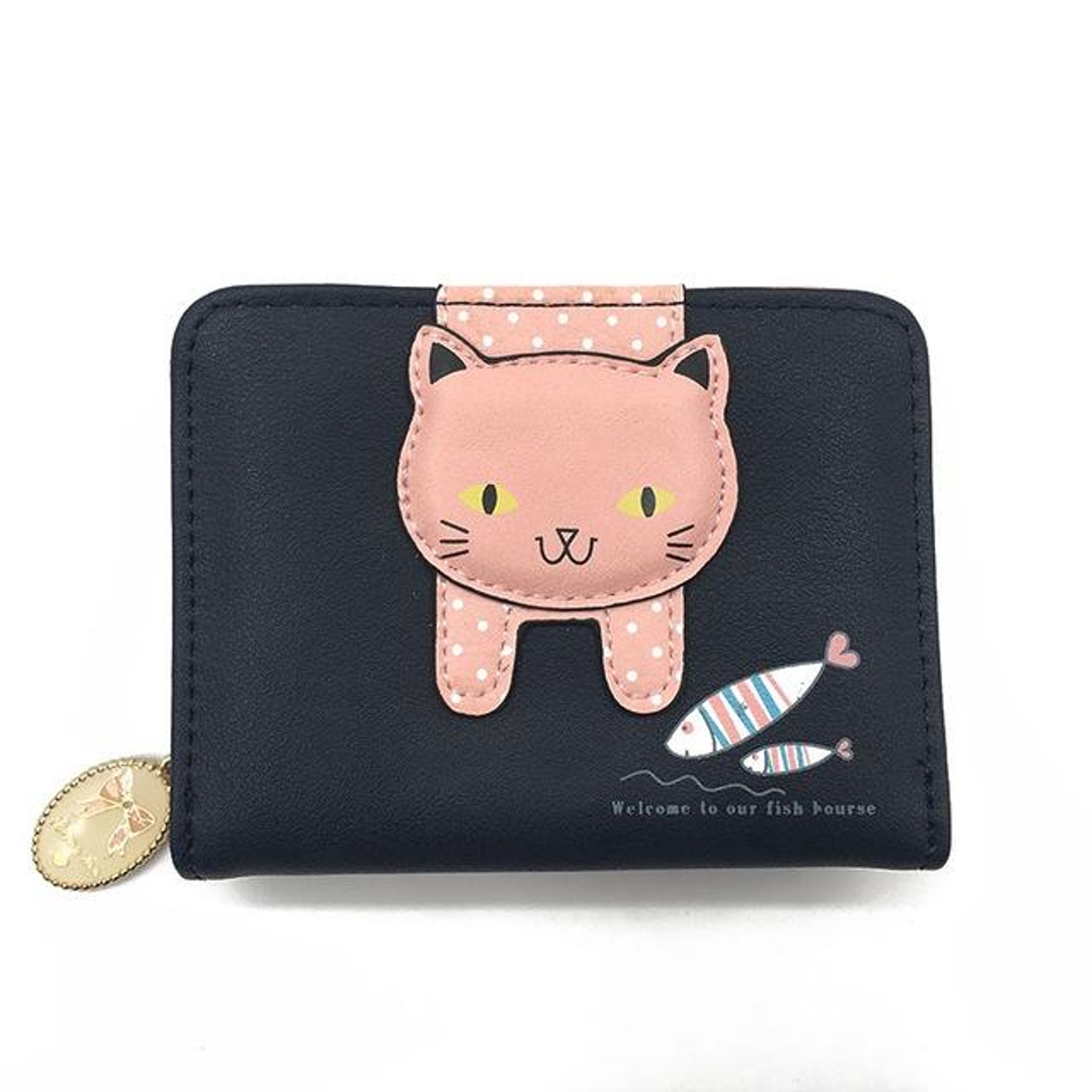 Cute Cat Wallet for Women with Zipper Closure and Multiple Card Slots – view 6