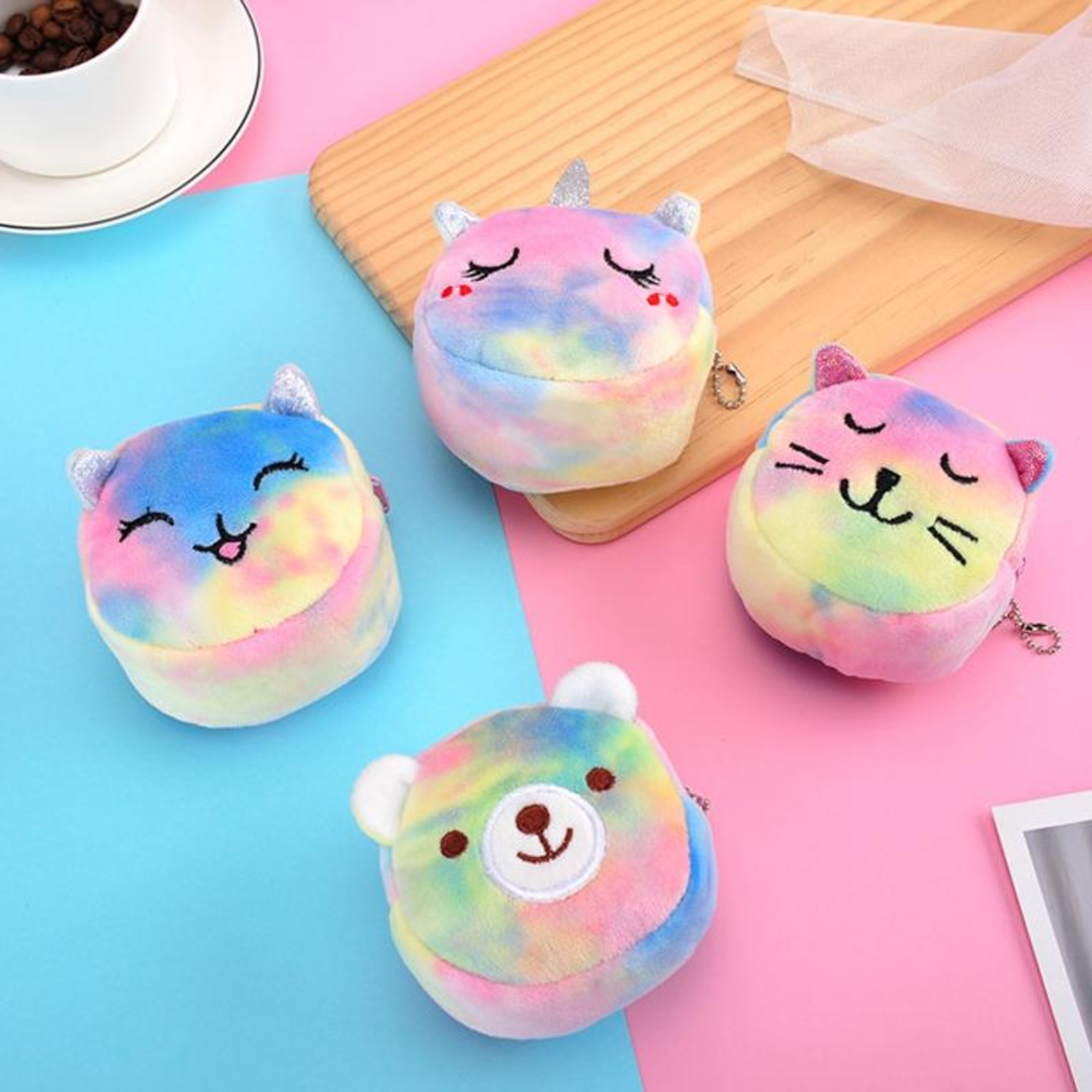 Plush Rabbit Coin Purse With Zipper For Coins Lipstick And Small Essentials 3