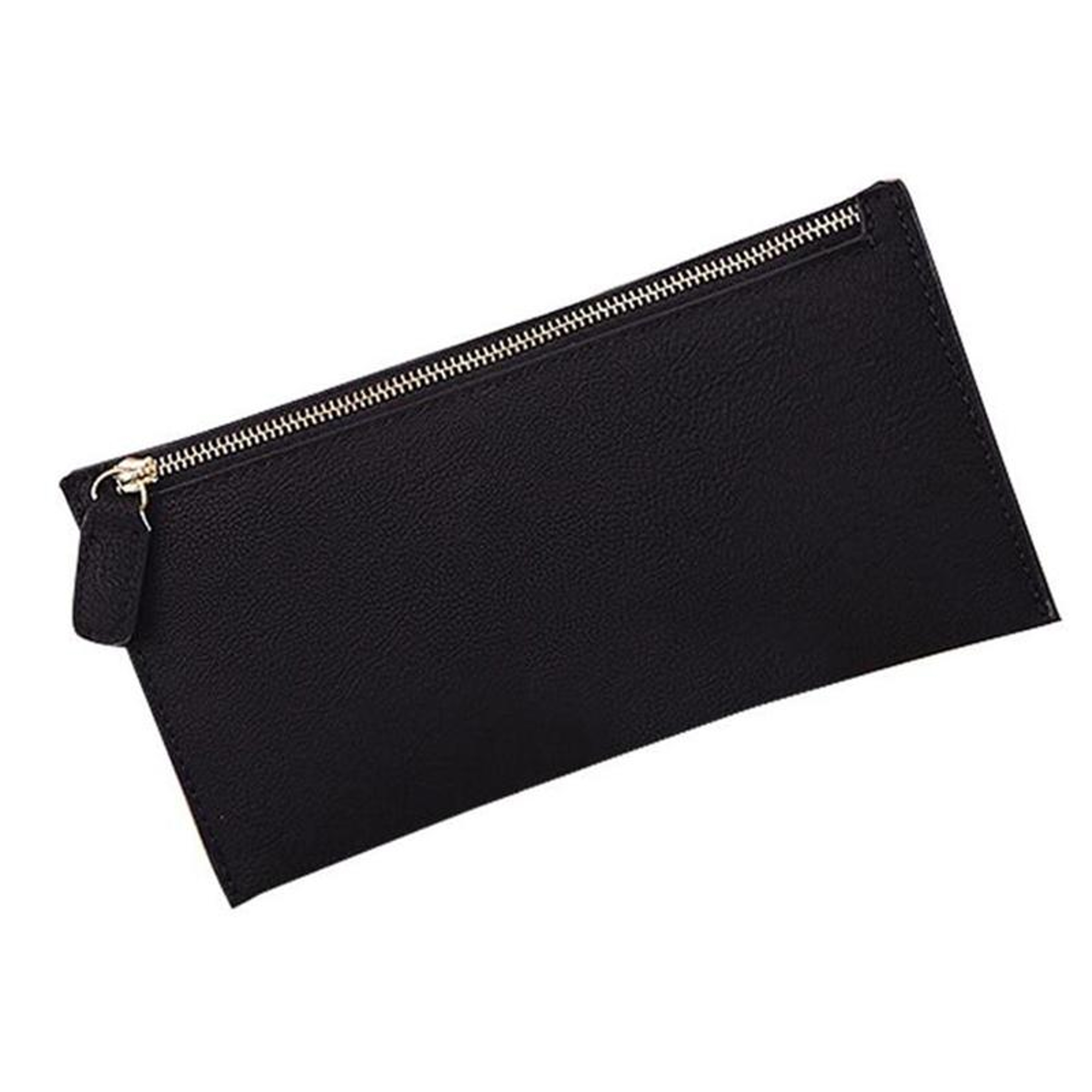 Long PU Leather Wallet for Women with Zipper Closure and Card Holder in Dark Grey – view 13