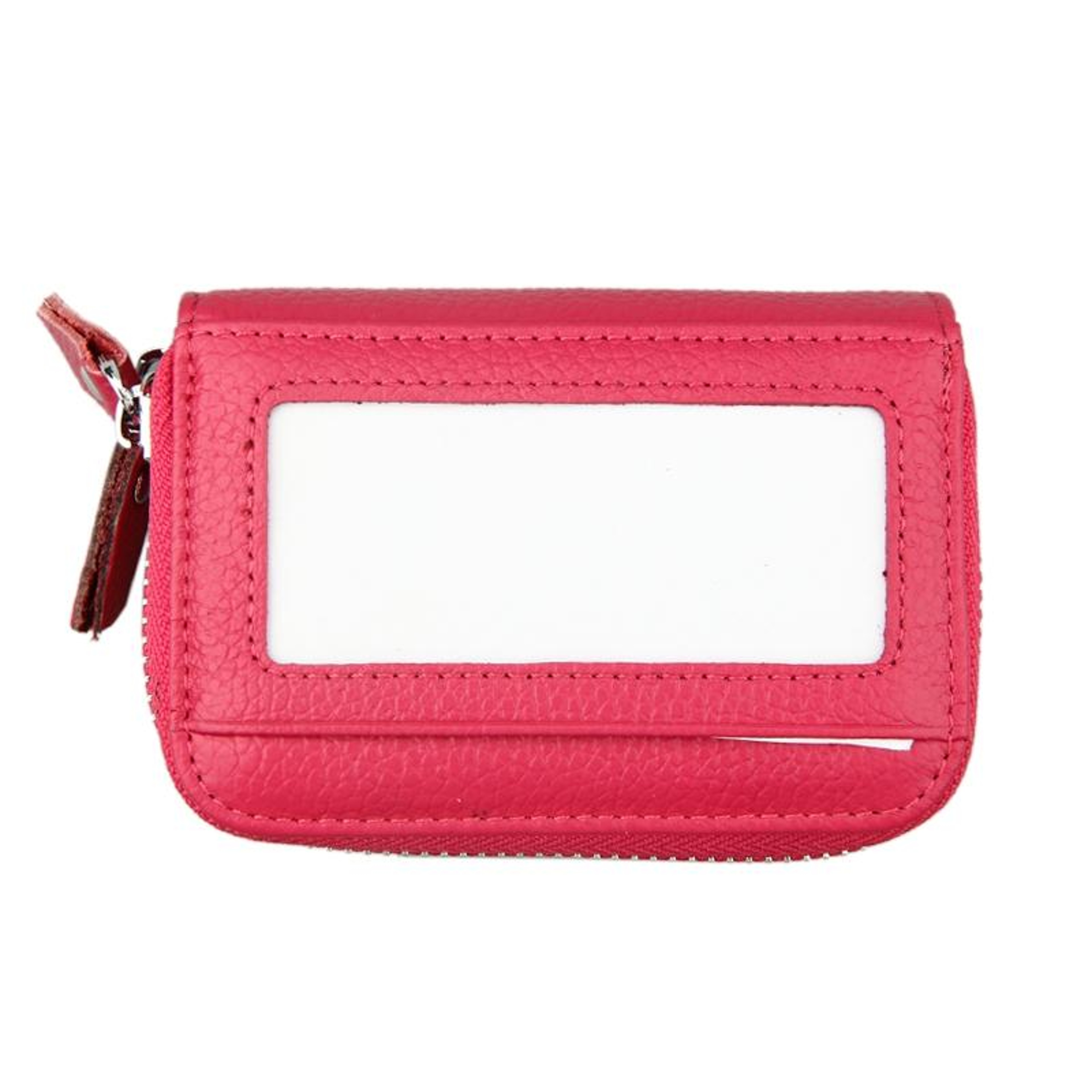 Small Leather Cosmetic Bag With Zipper 0