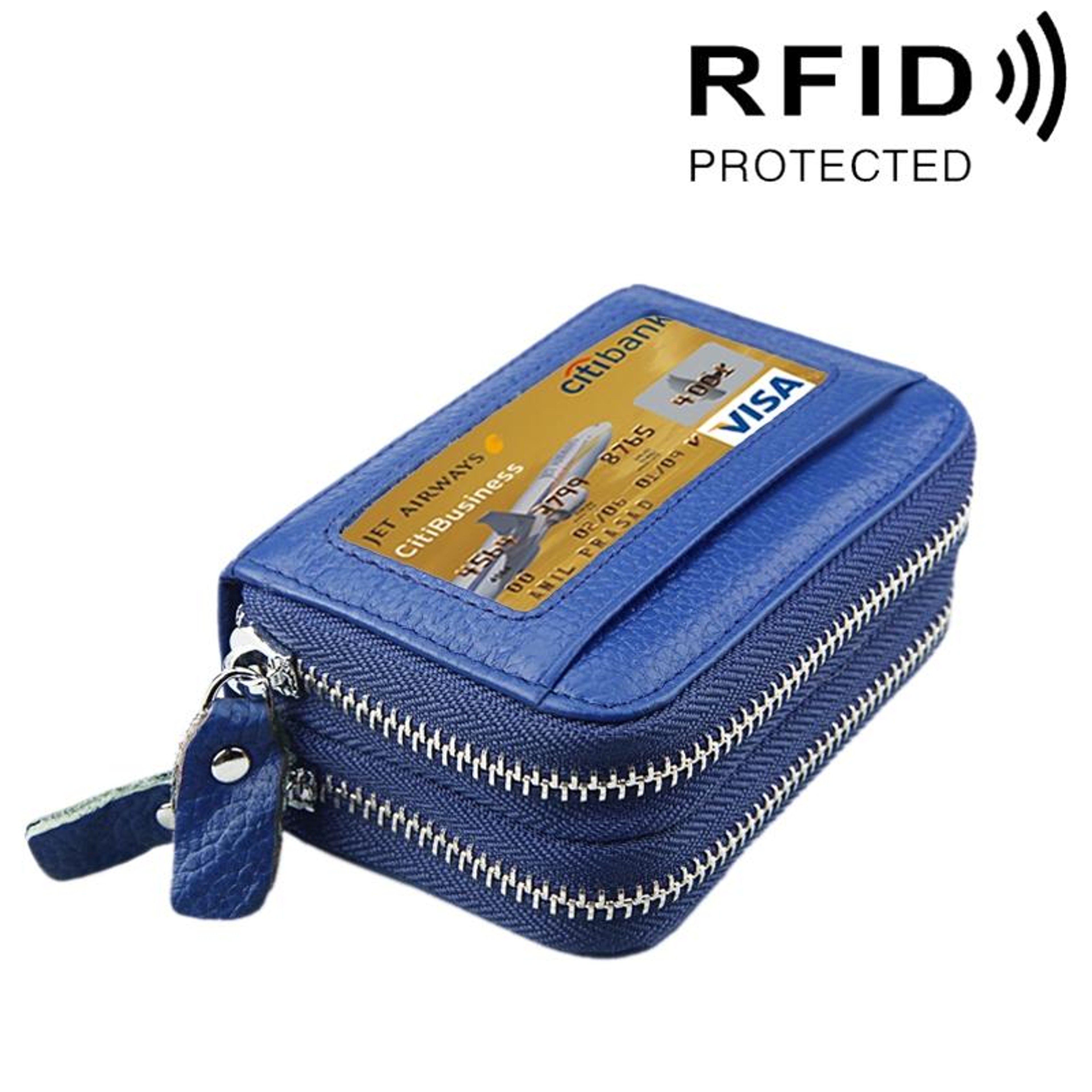 Small Leather Cosmetic Bag With Zipper 9