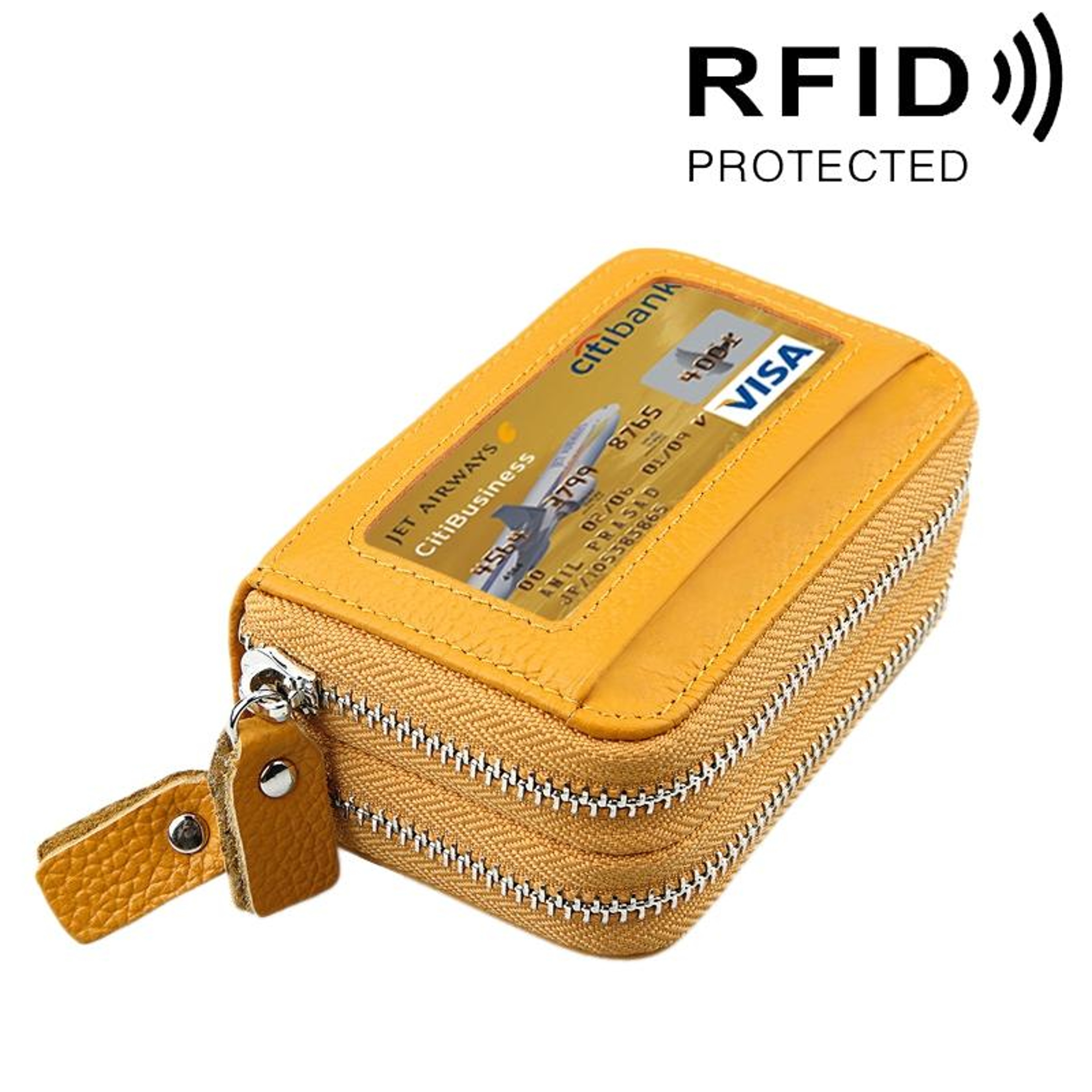 Small Leather Cosmetic Bag With Zipper 12