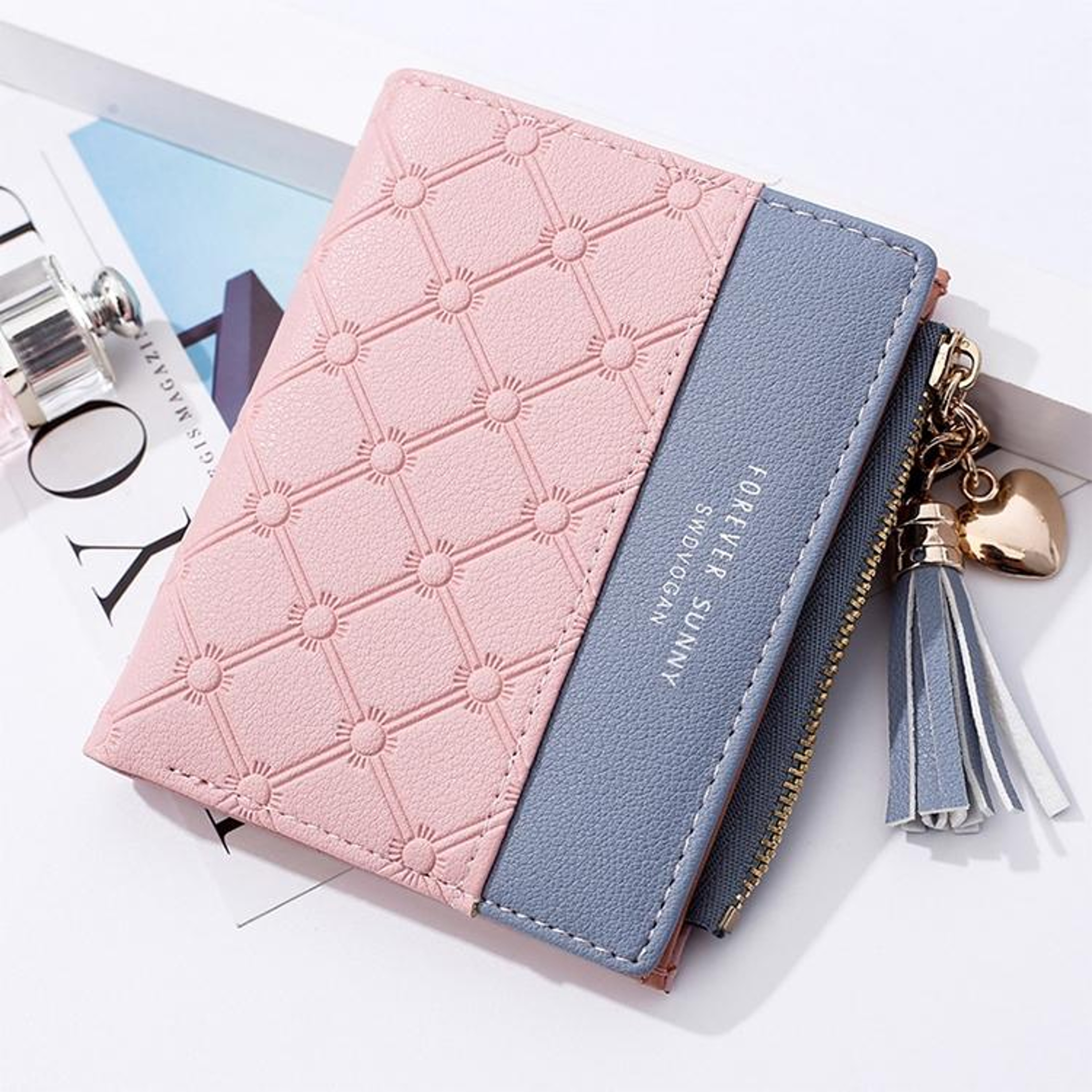 Small PU Leather Zipper Wallet and Cosmetic Purse – view 7