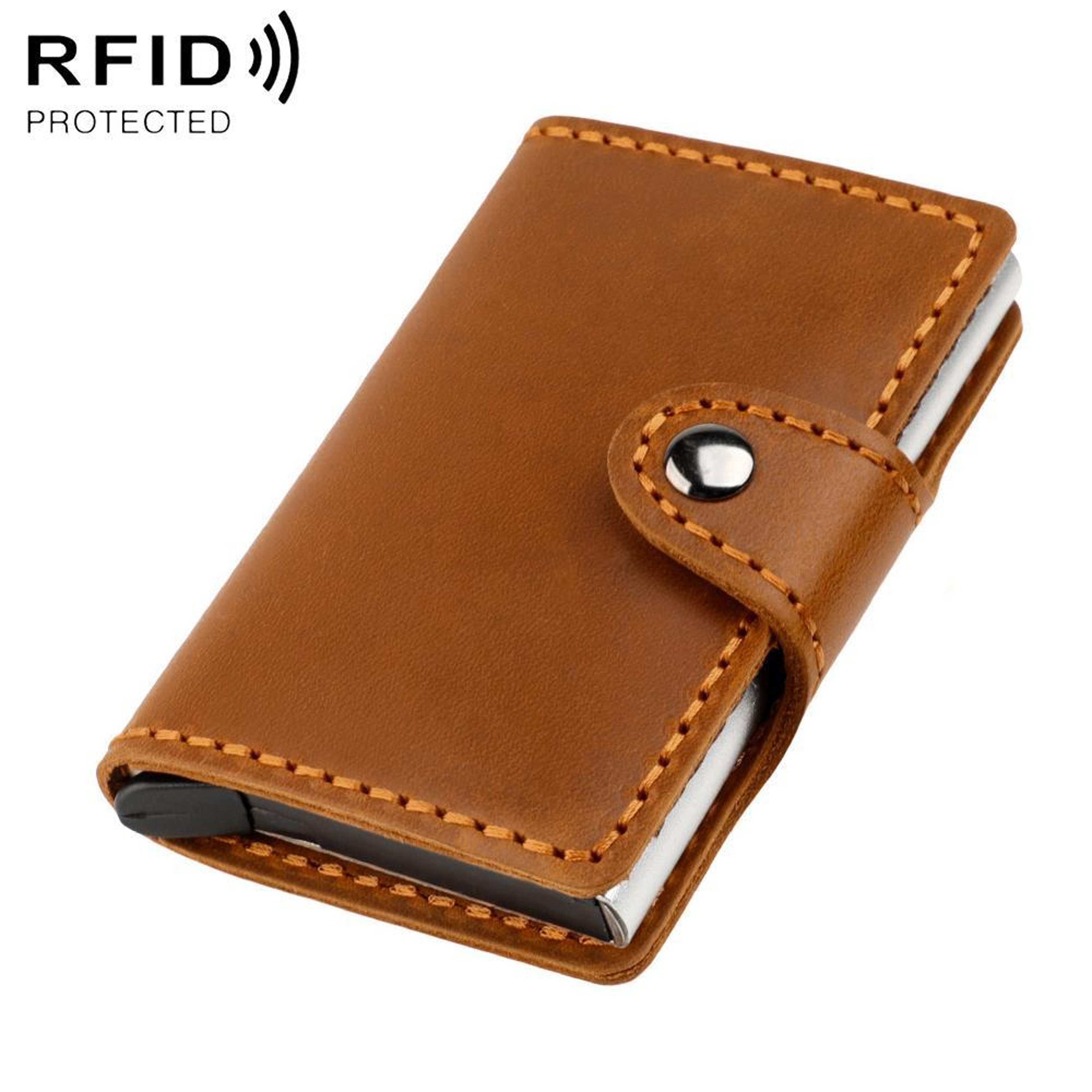 Leather Cosmetic Bag With Zipper Closure 13