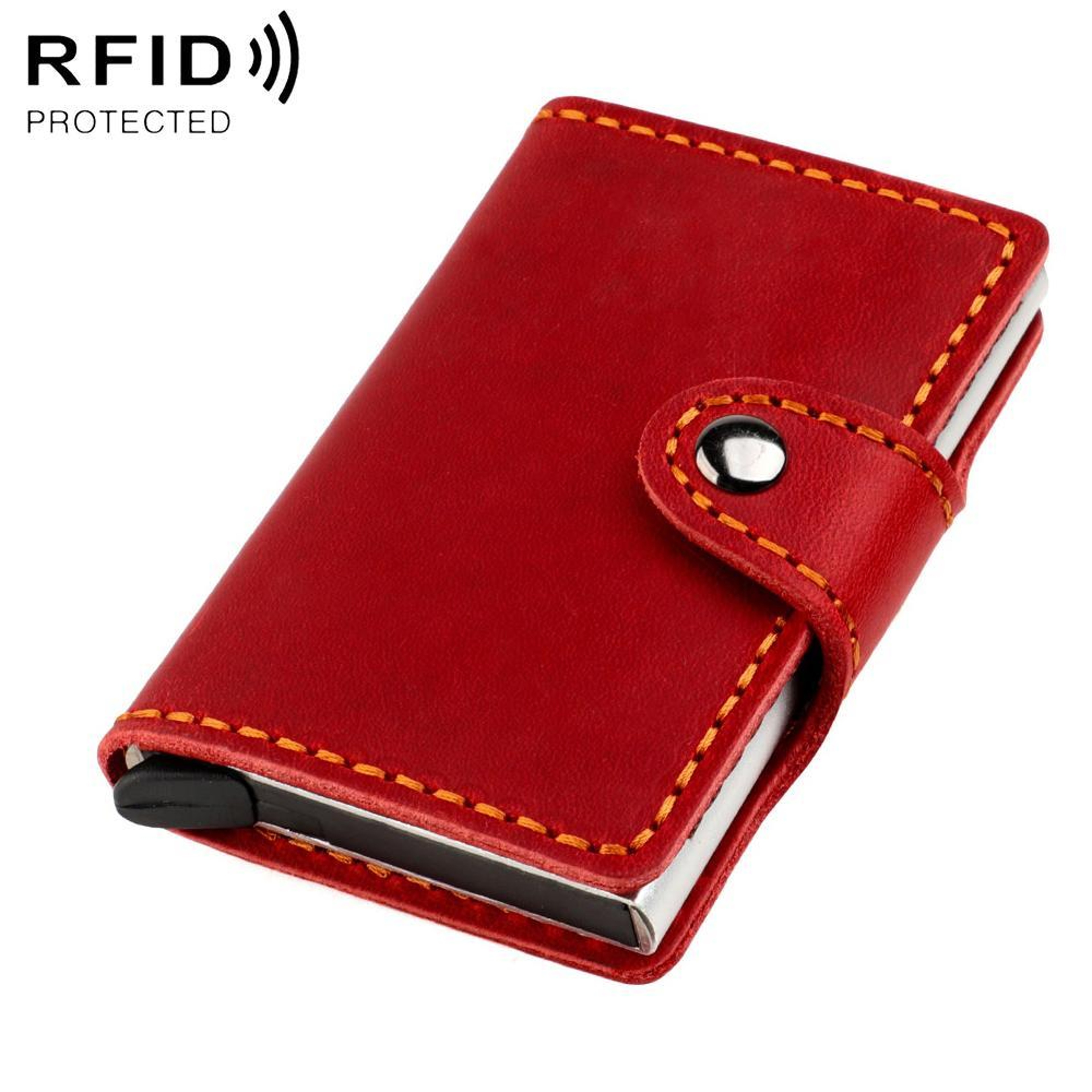 Leather Cosmetic Bag With Zipper Closure 15