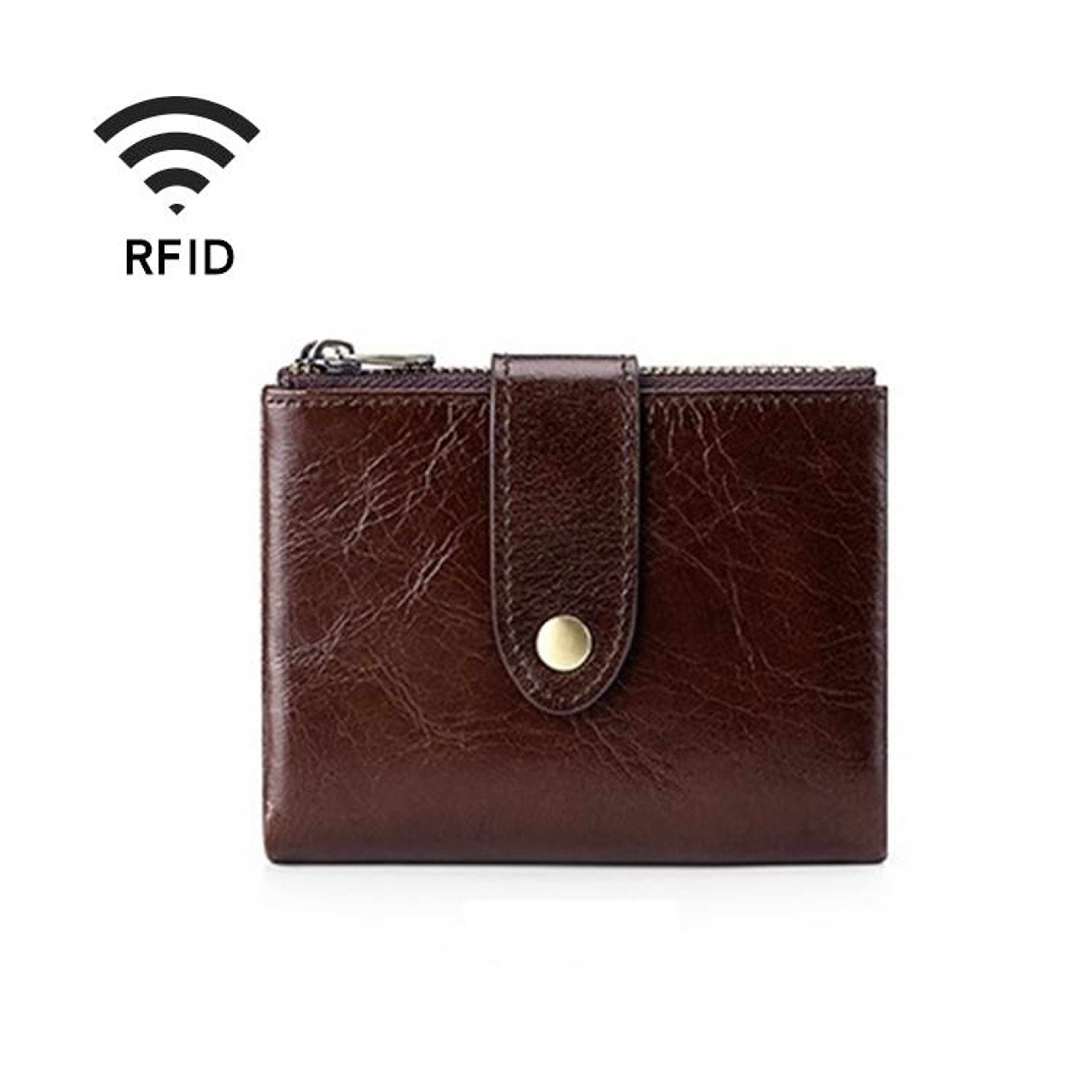 Compact Leather Cosmetic Bag And Zipper Wallet 7