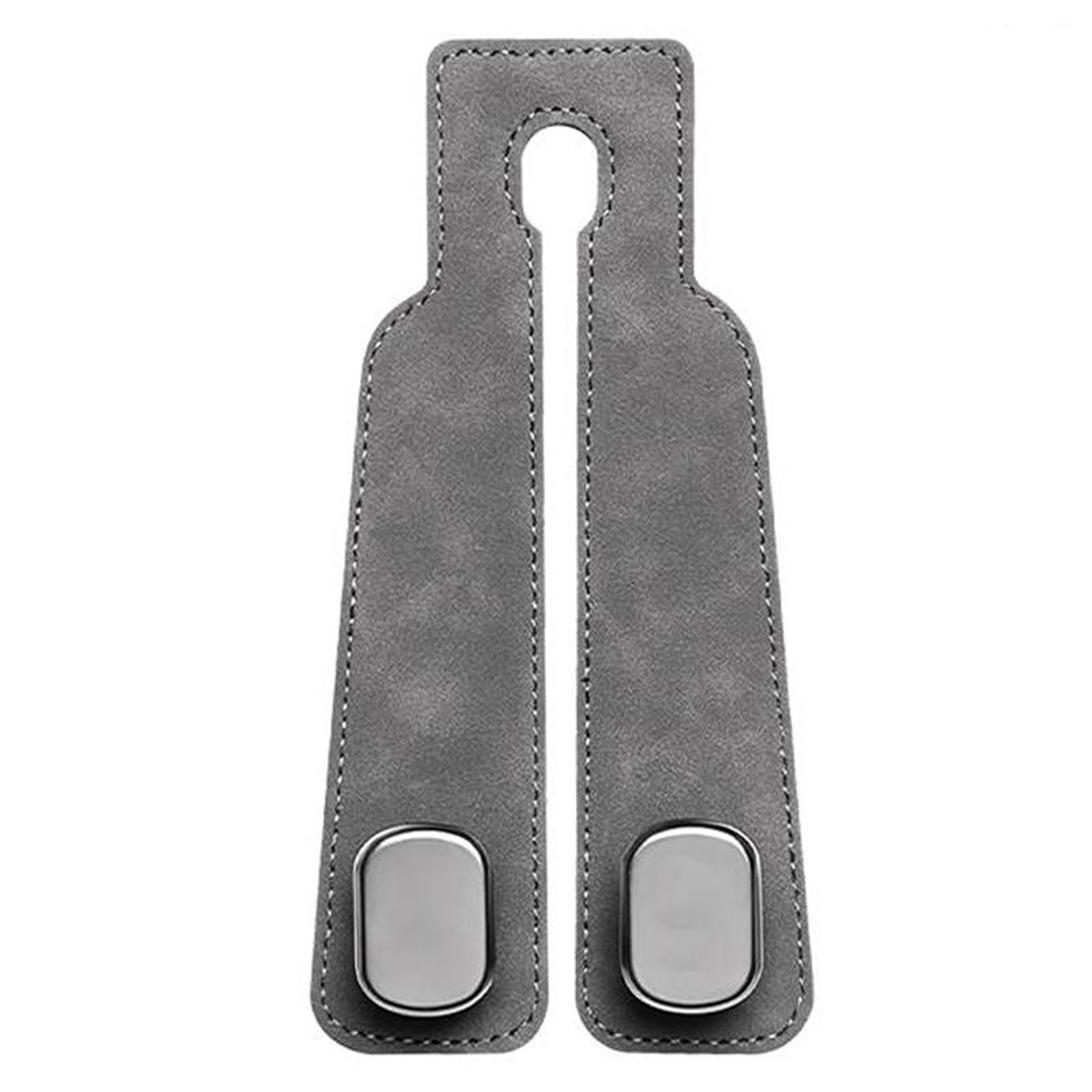 Multifunctional Car Seat Headrest Hooks with Phone Holder in Black – view 3