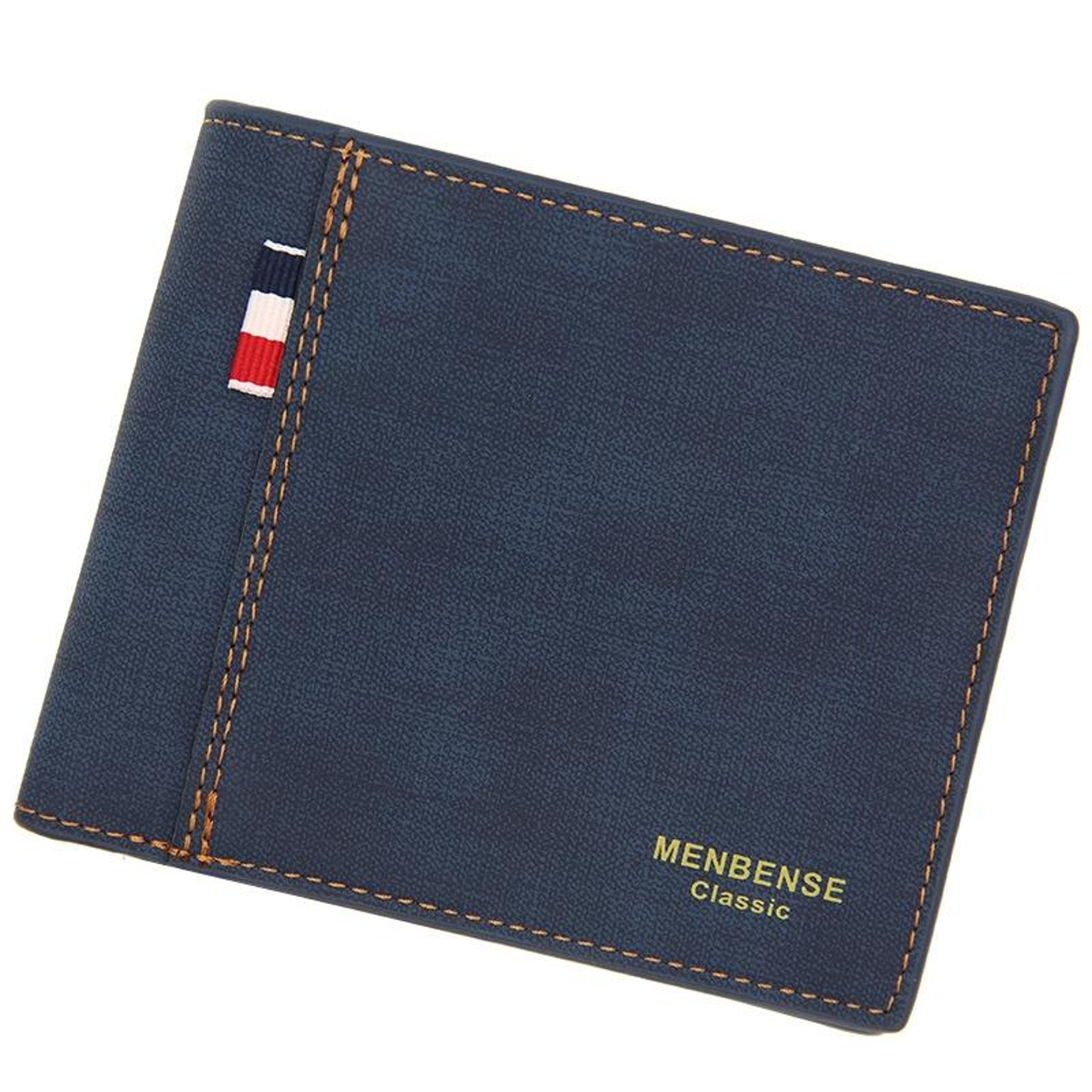 Mens Trifold PU Leather Wallet with Multiple Card Slots and Zipper Coin Pocket – view 9