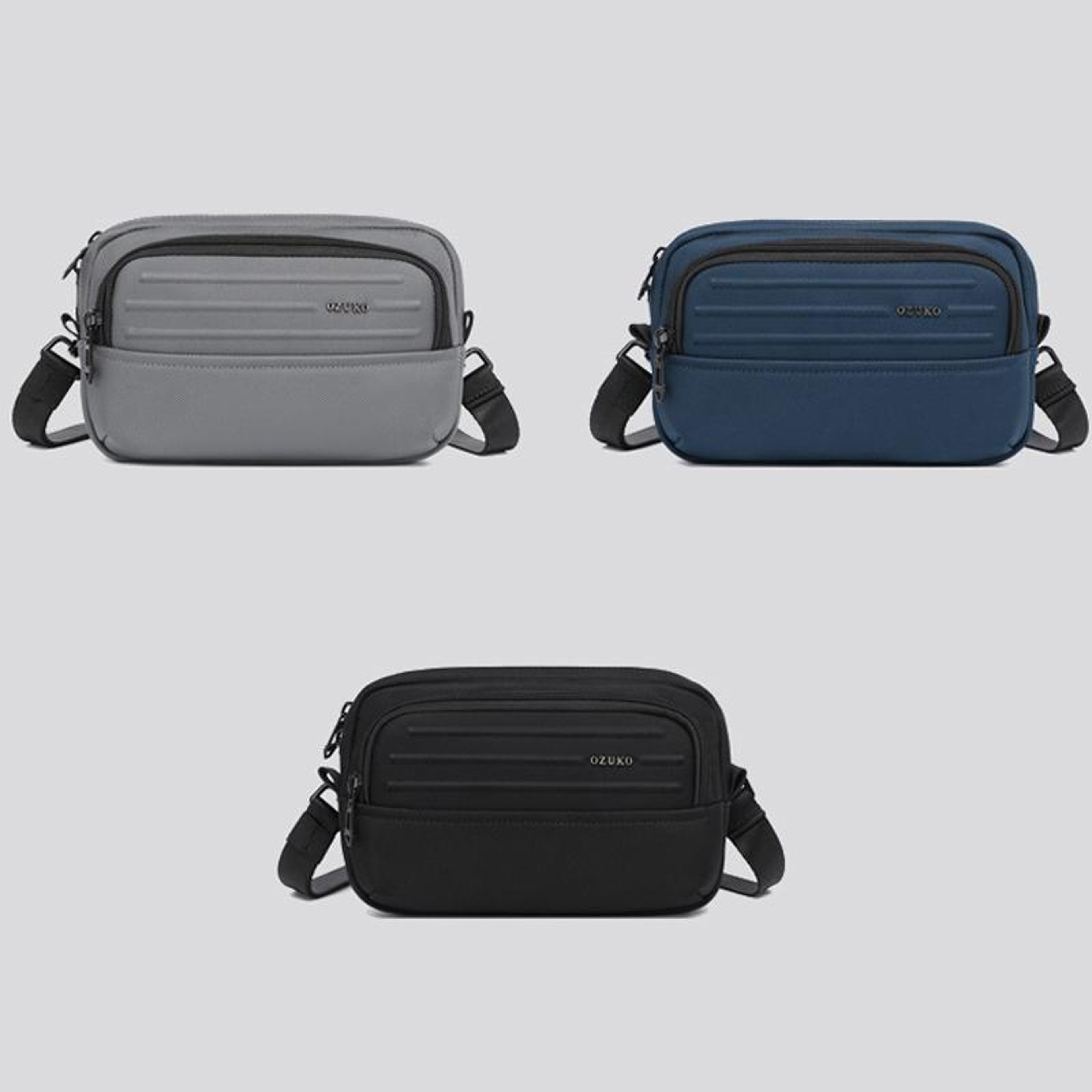 Small Travel Shoulder Bag with Adjustable Strap and Water Repellent Fabric – view 2