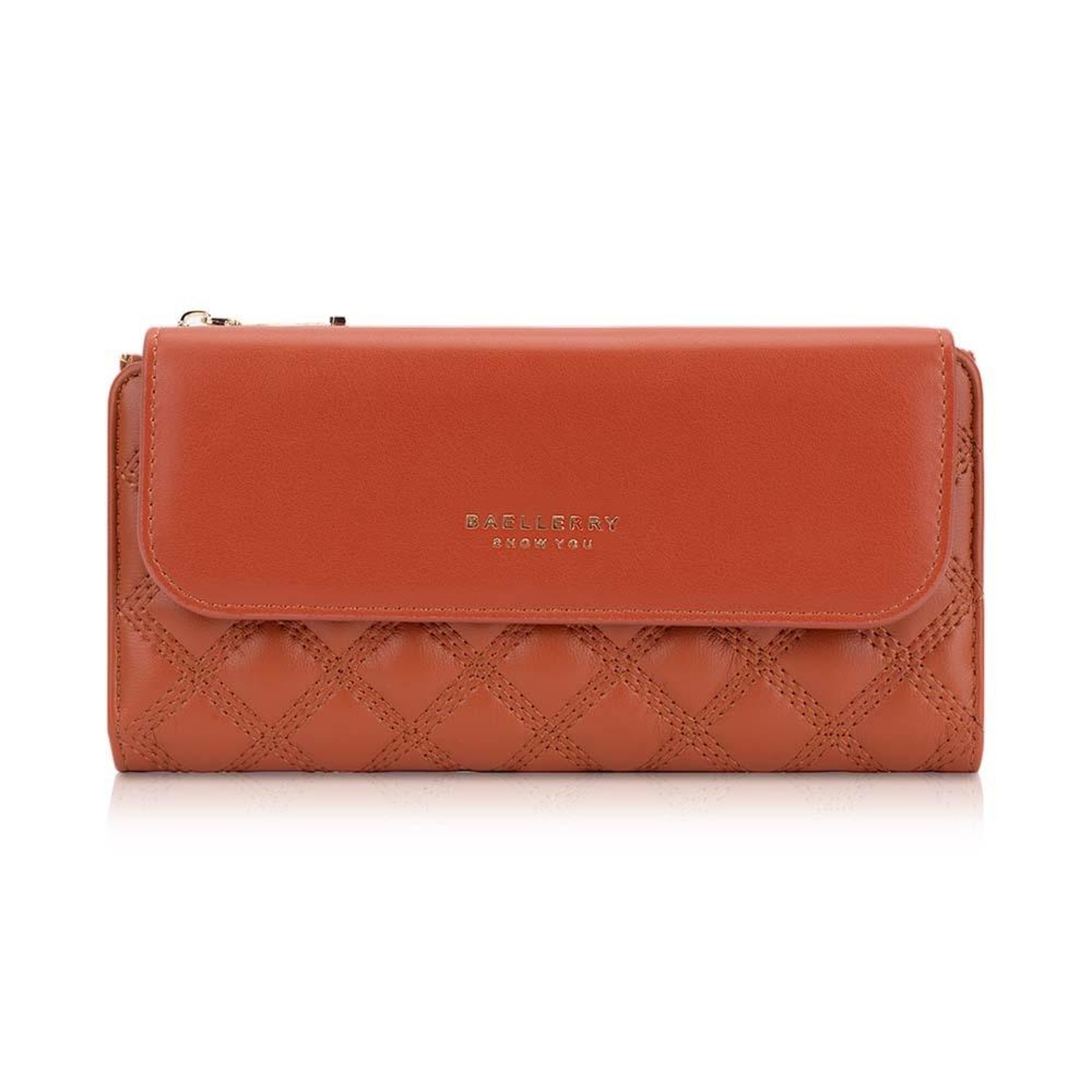 Womens Black Trifold Wallet with Multiple Card Slots and Zipper Closure – view 12