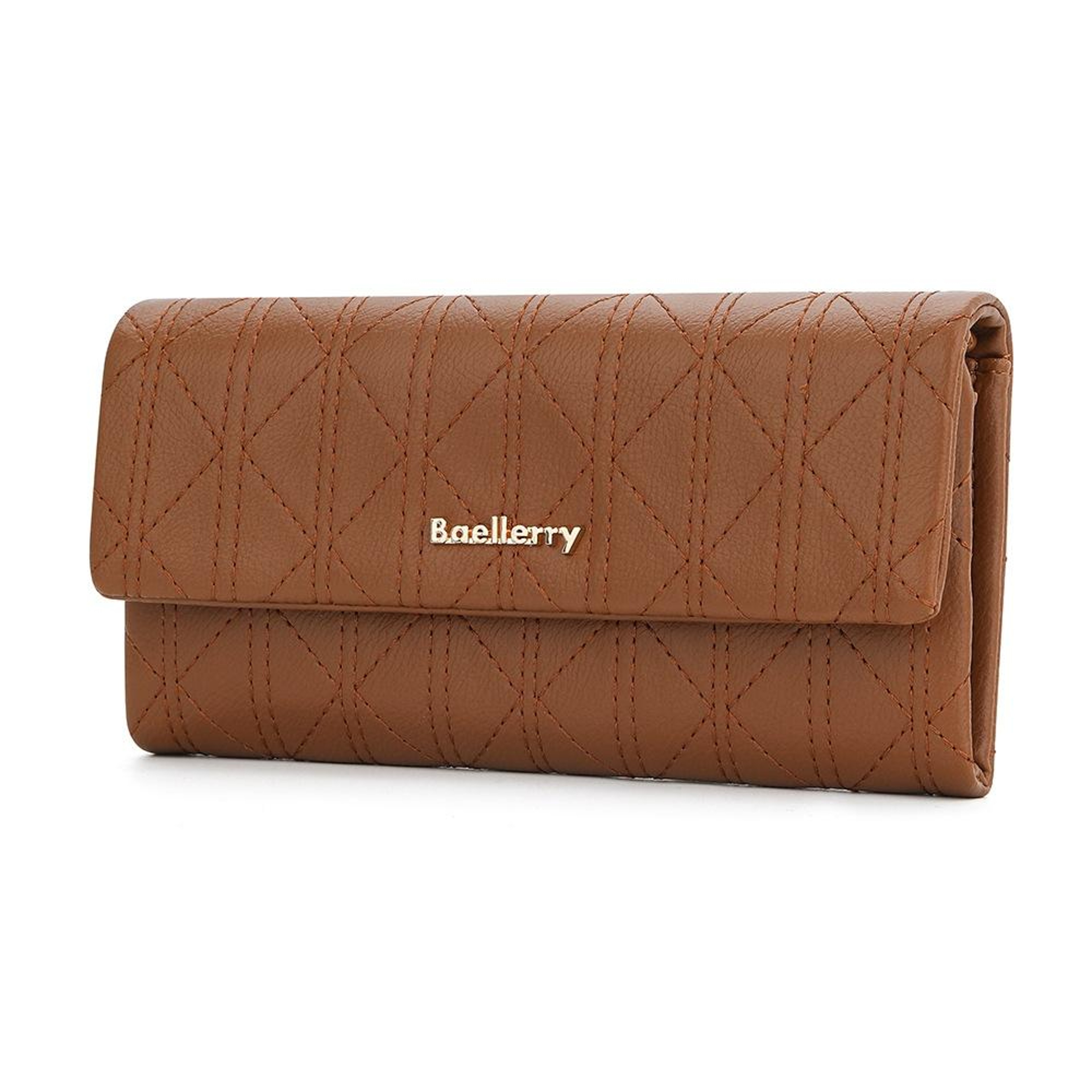 Womens Large Capacity PU Leather Wallet Clutch with Magnetic Closure Maroon Red – view 10