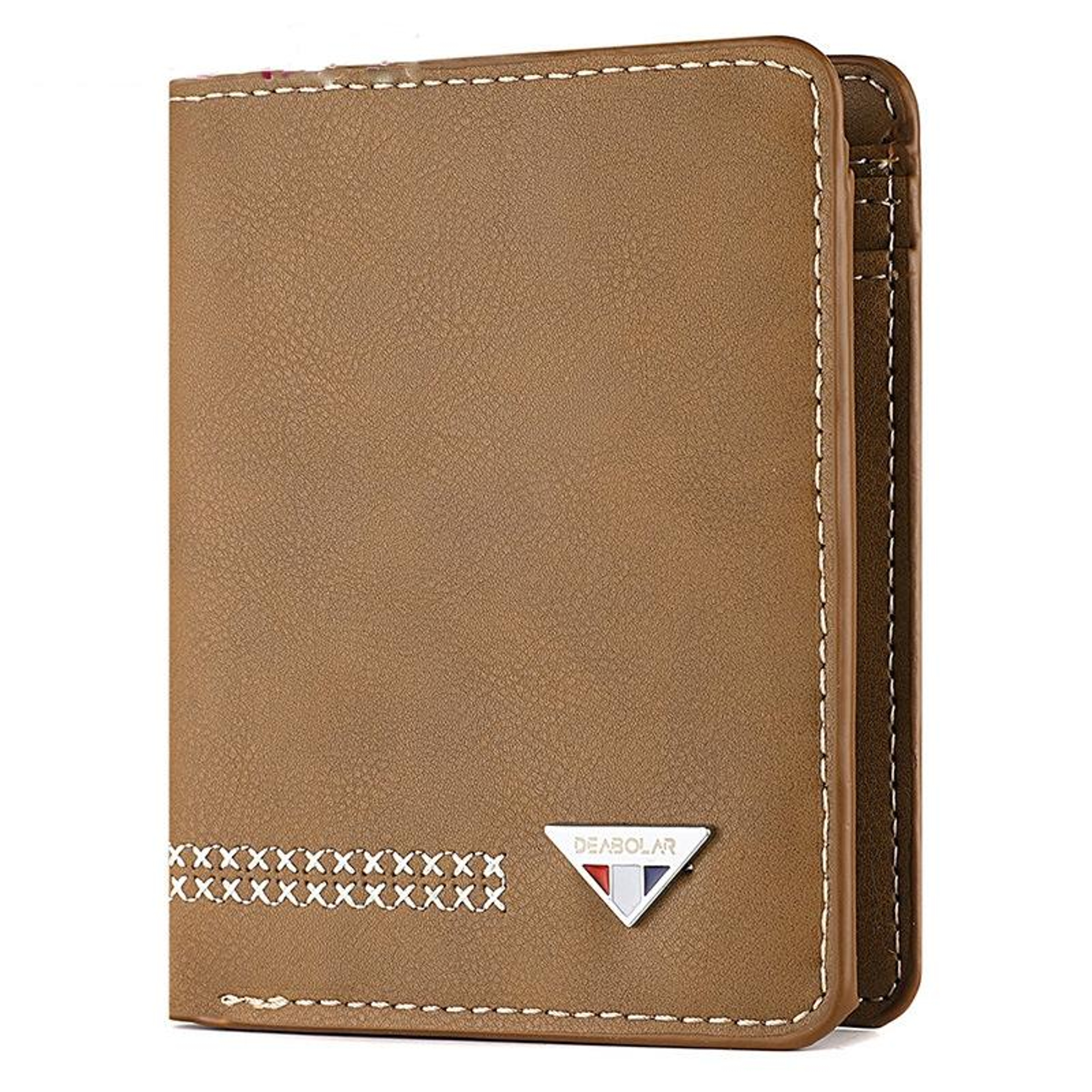 Mens Brown PU Leather Bifold Wallet with Multi Card Slots and ID Holders – view 9