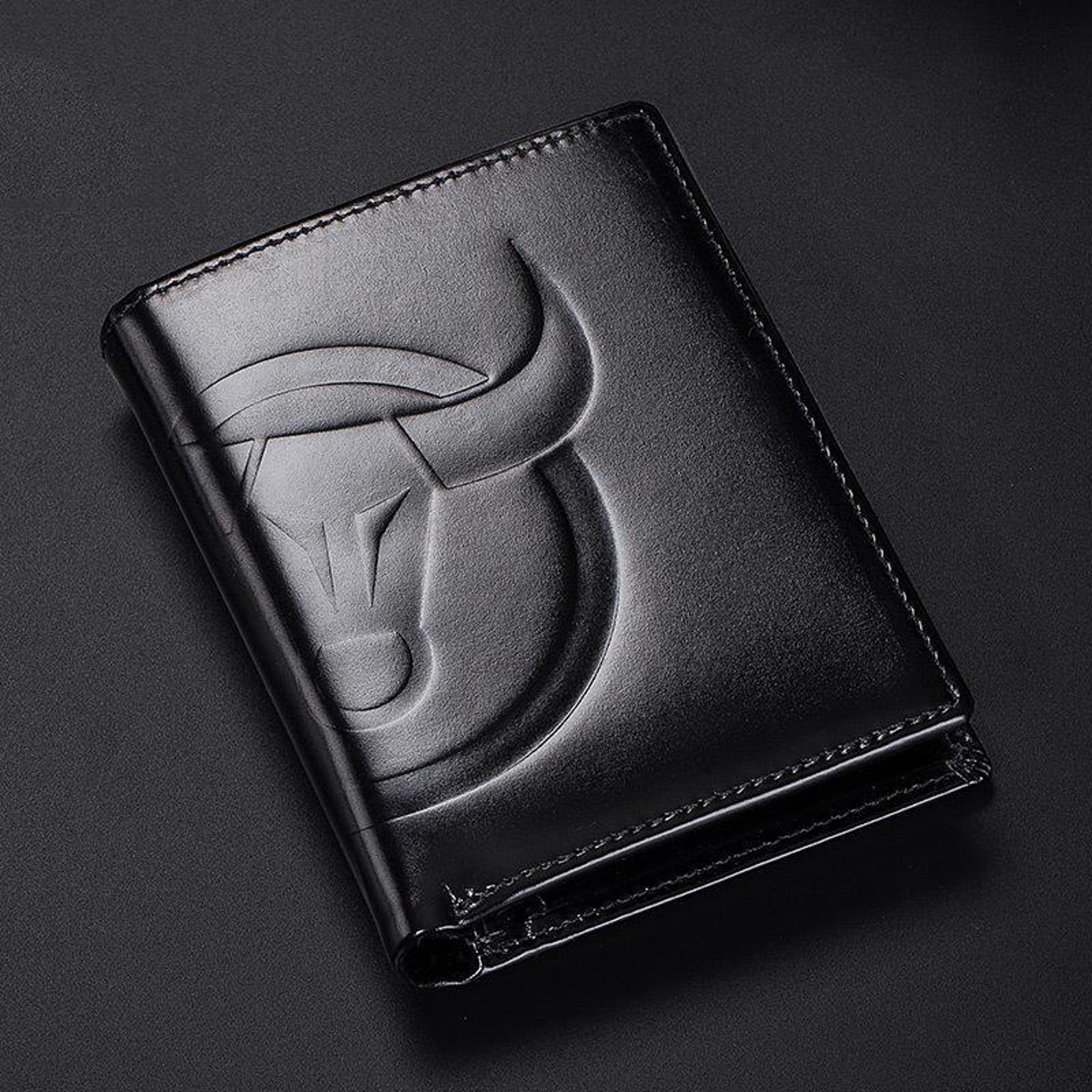 RFID Blocking Cowhide Leather Wallet with Multiple Card Slots Coffee Brown – view 6