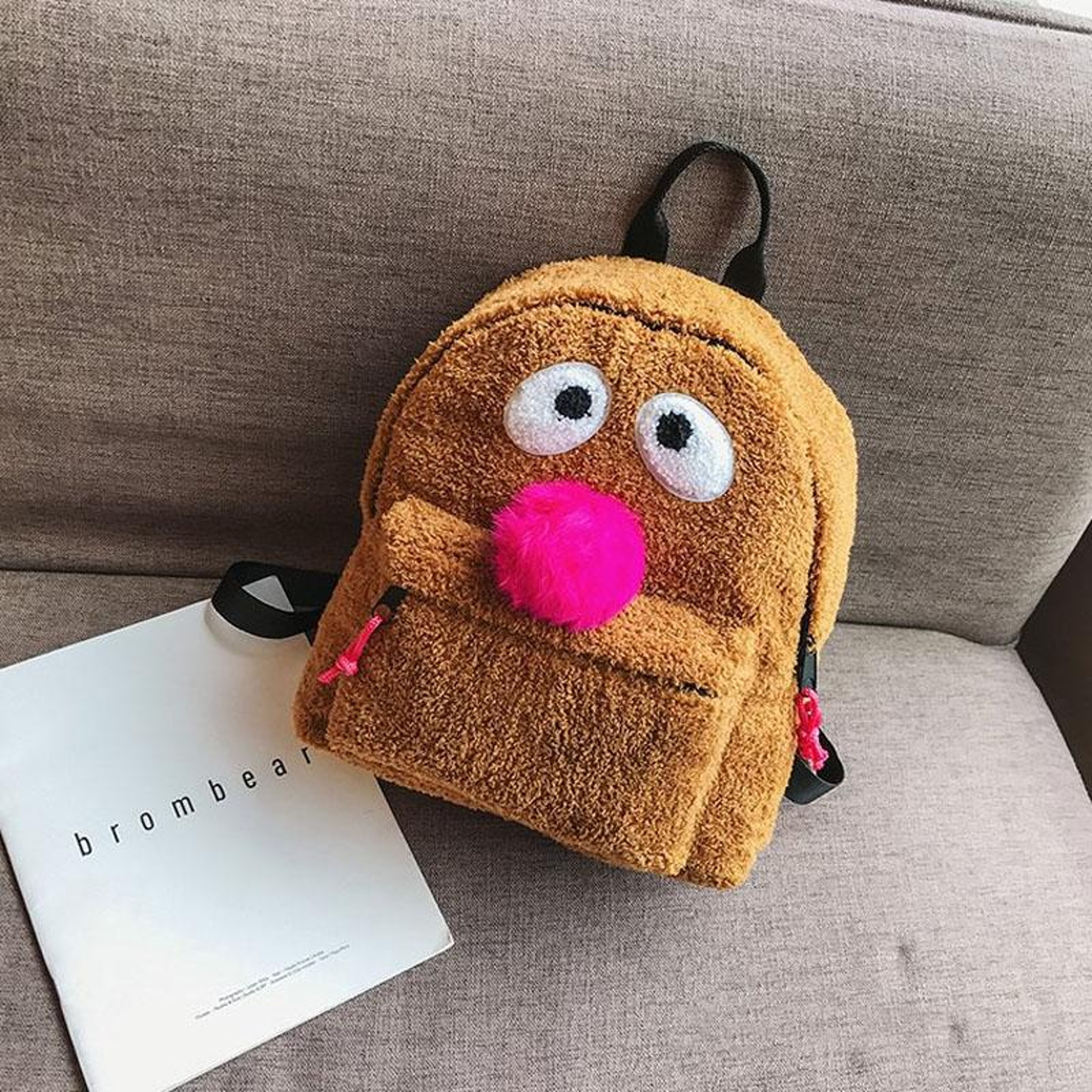 Cute Bird Plush Shoulder Bag for Girls with Double Shoulder Straps – view 2