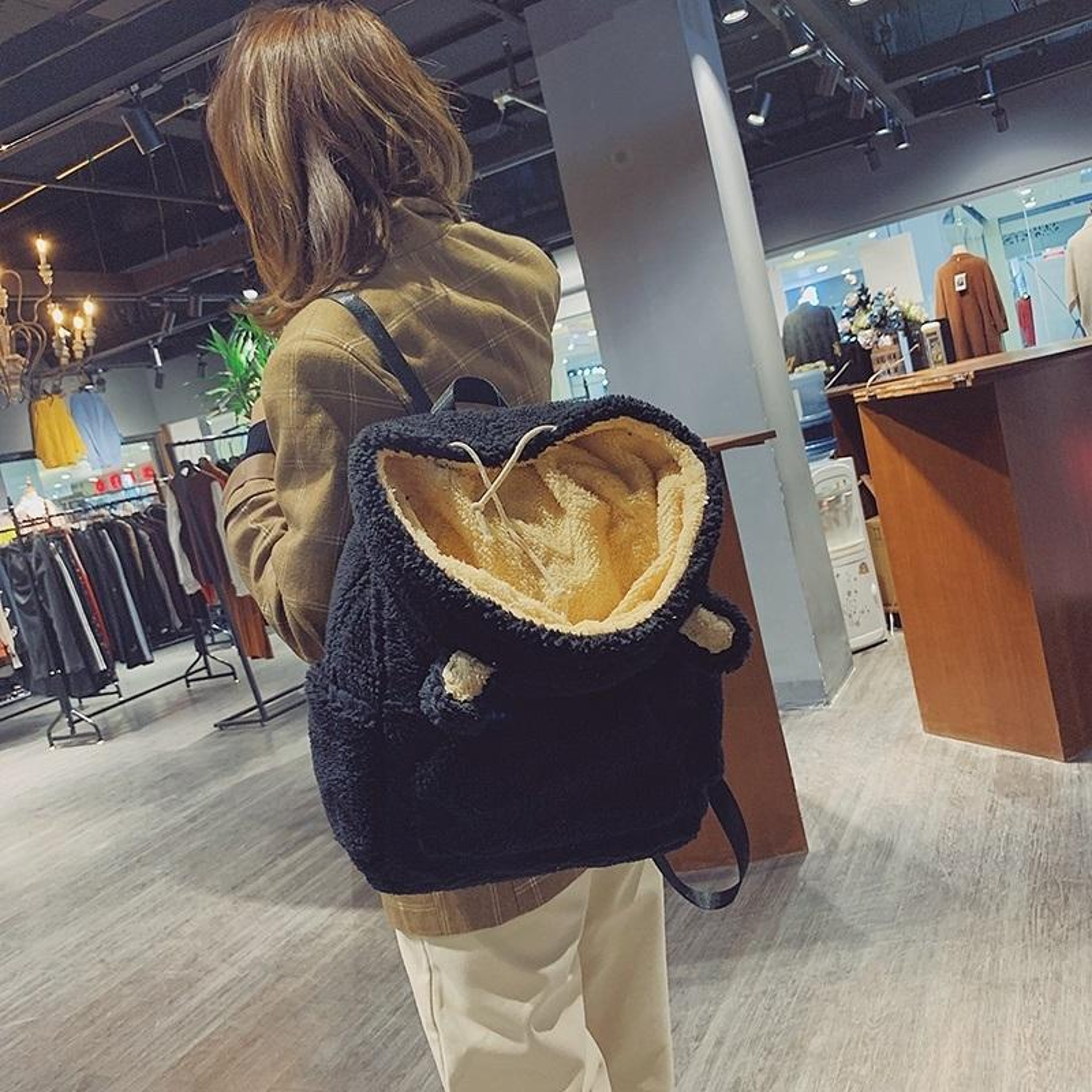 Cute Bird Plush Shoulder Bag for Girls with Double Shoulder Straps – view 6