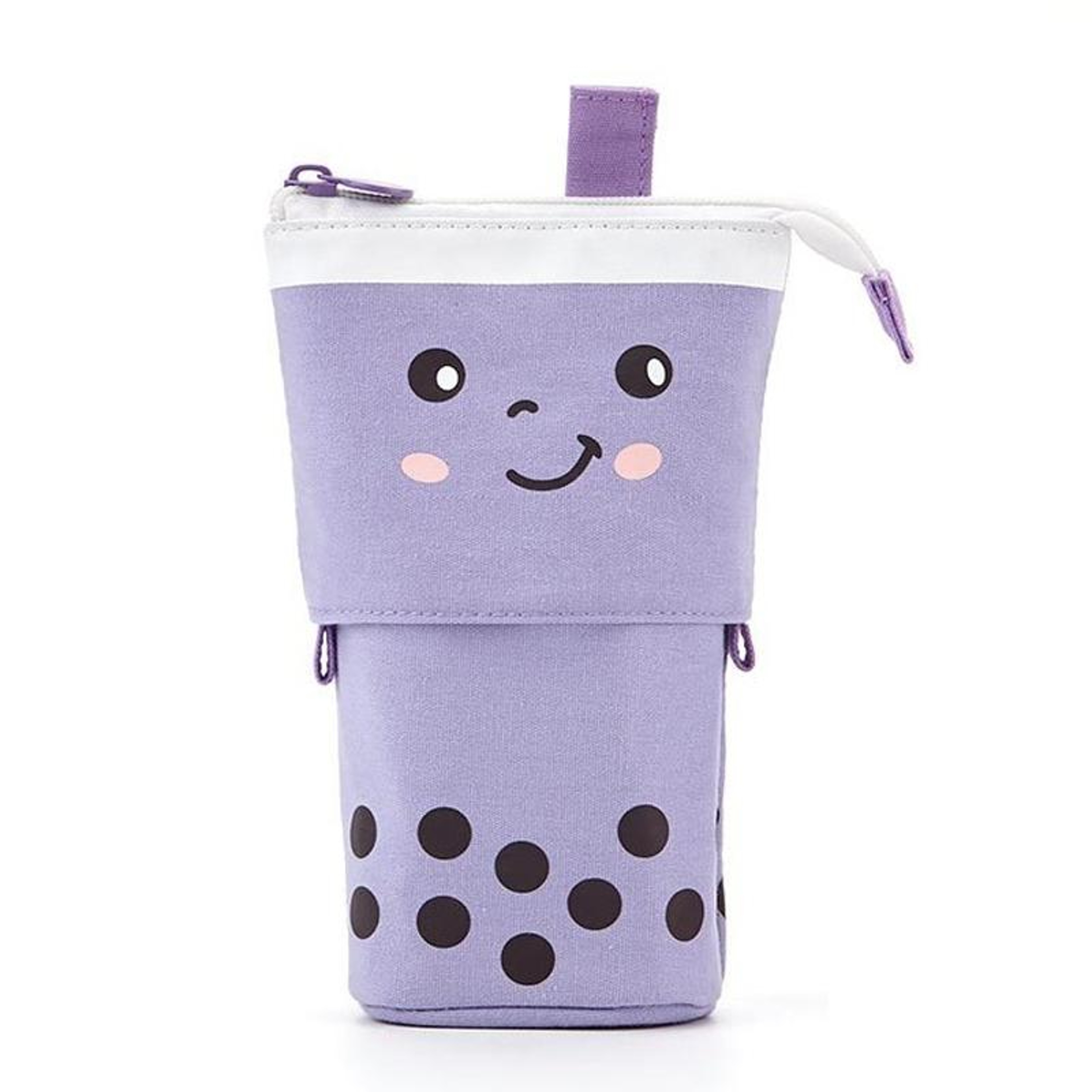 Cute Heart Pen Holder Pencil Case With Multi Layer Storage Pockets 2