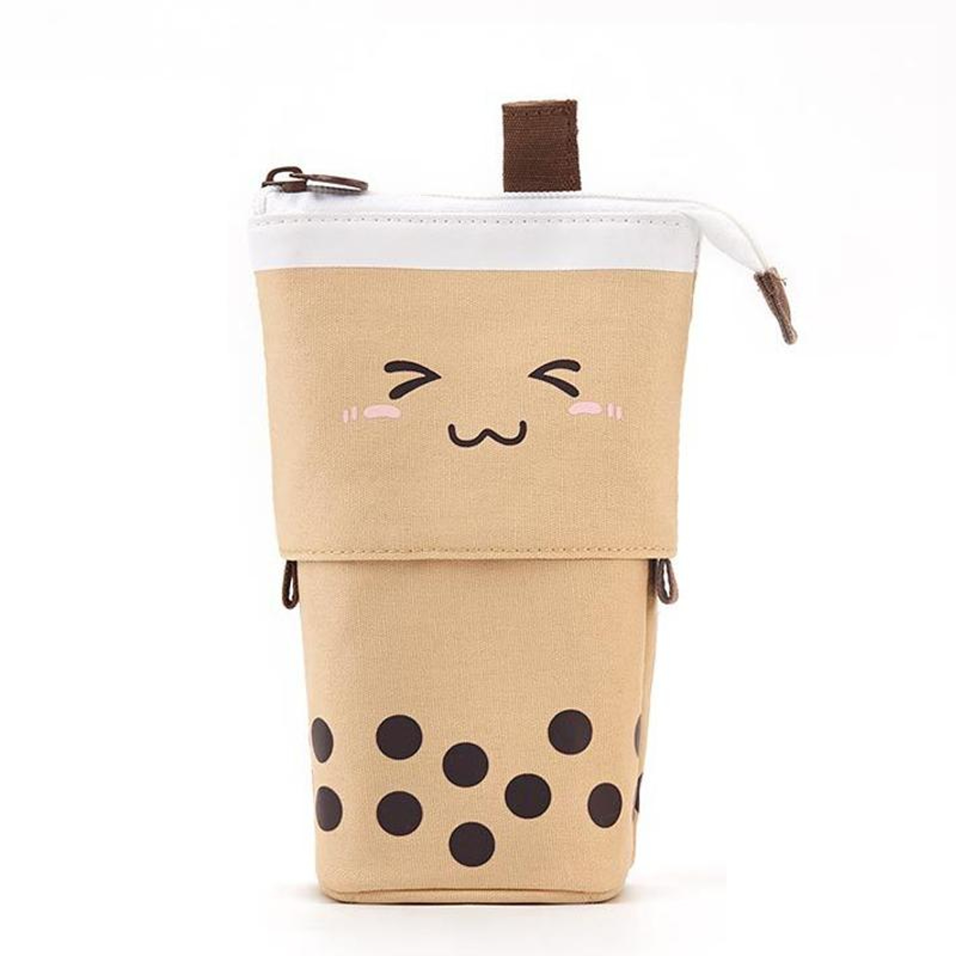 Cute Heart Pen Holder Pencil Case With Multi Layer Storage Pockets 6