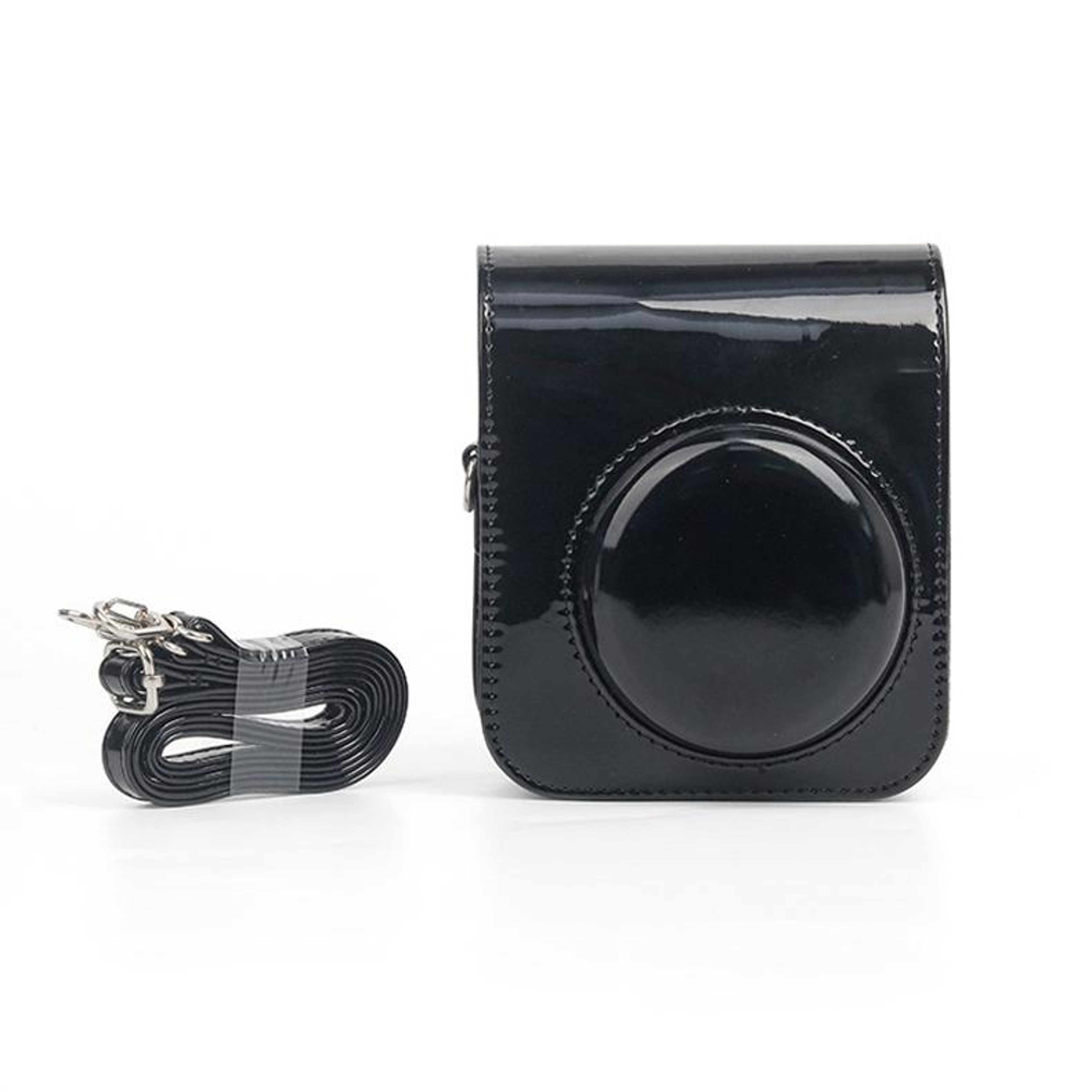 Instax Mini 12 Camera Protective Bag in Black PU Leather – view 2