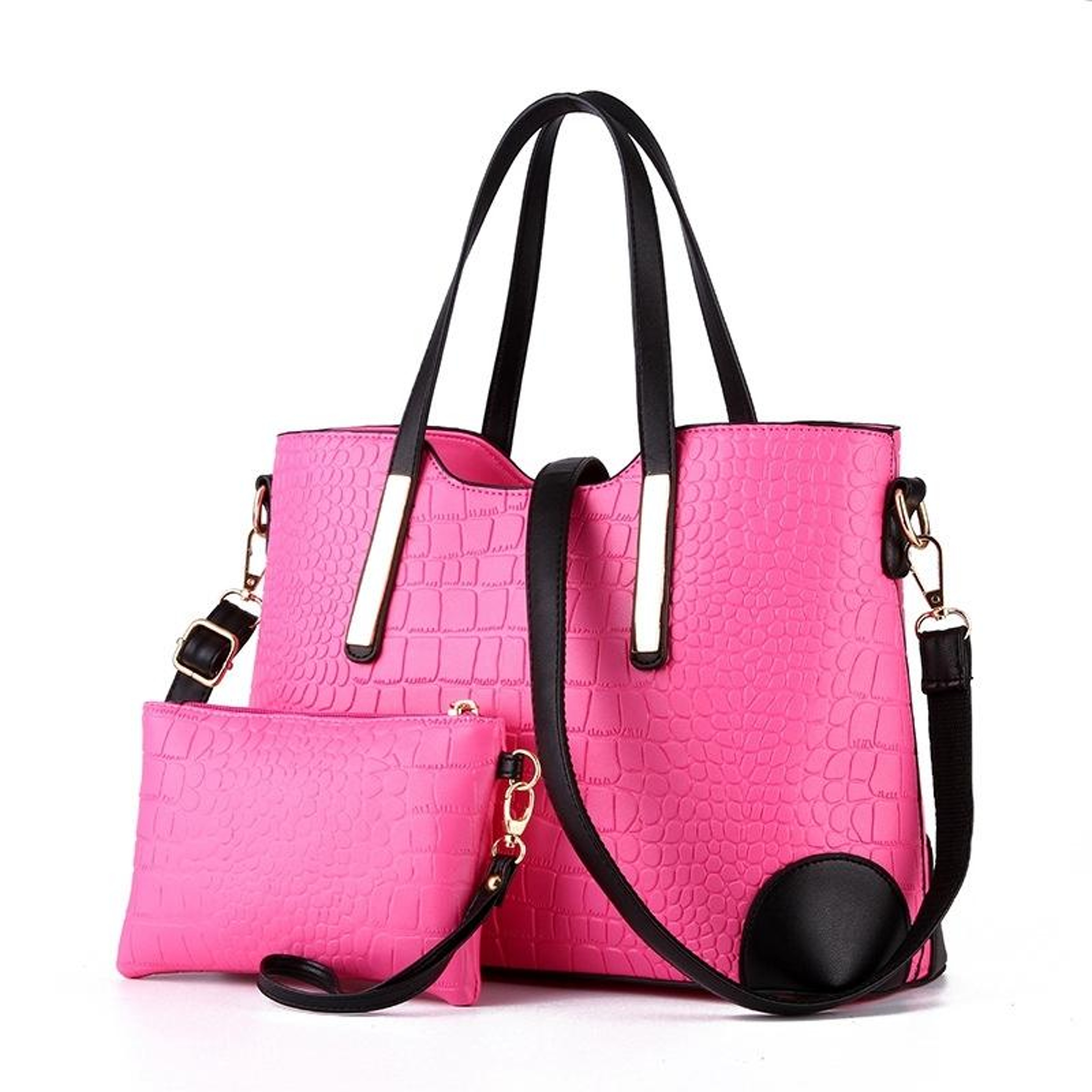 Womens Crocodile Pattern Messenger Bag and Shoulder Handbag – view 7