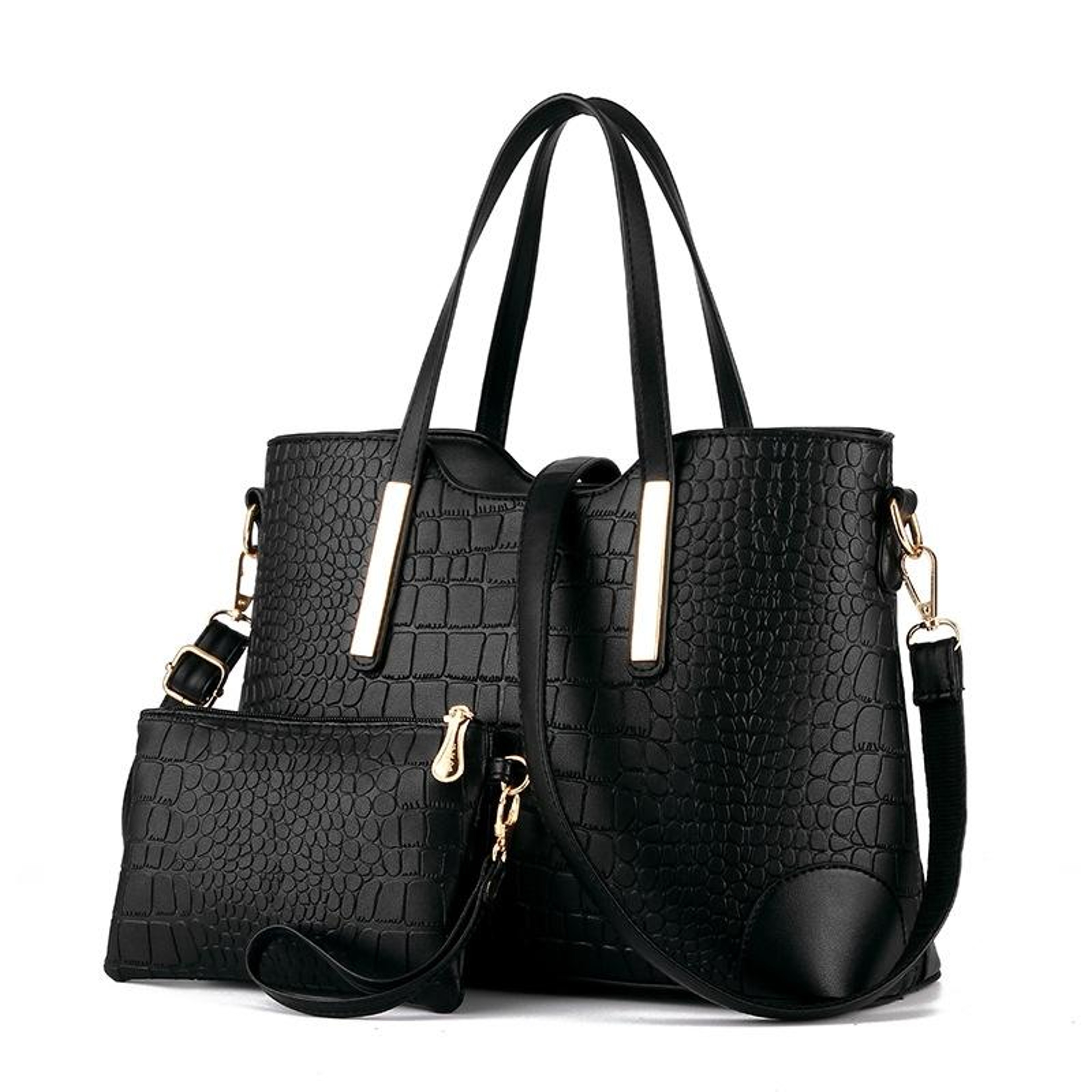 Womens Crocodile Pattern Messenger Bag and Shoulder Handbag – view 8